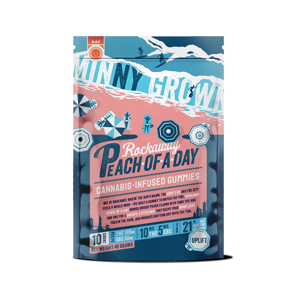 Rockaway Peach-Of-A-Day 2:1 [10pk] (100mg THC/50mg CBC)