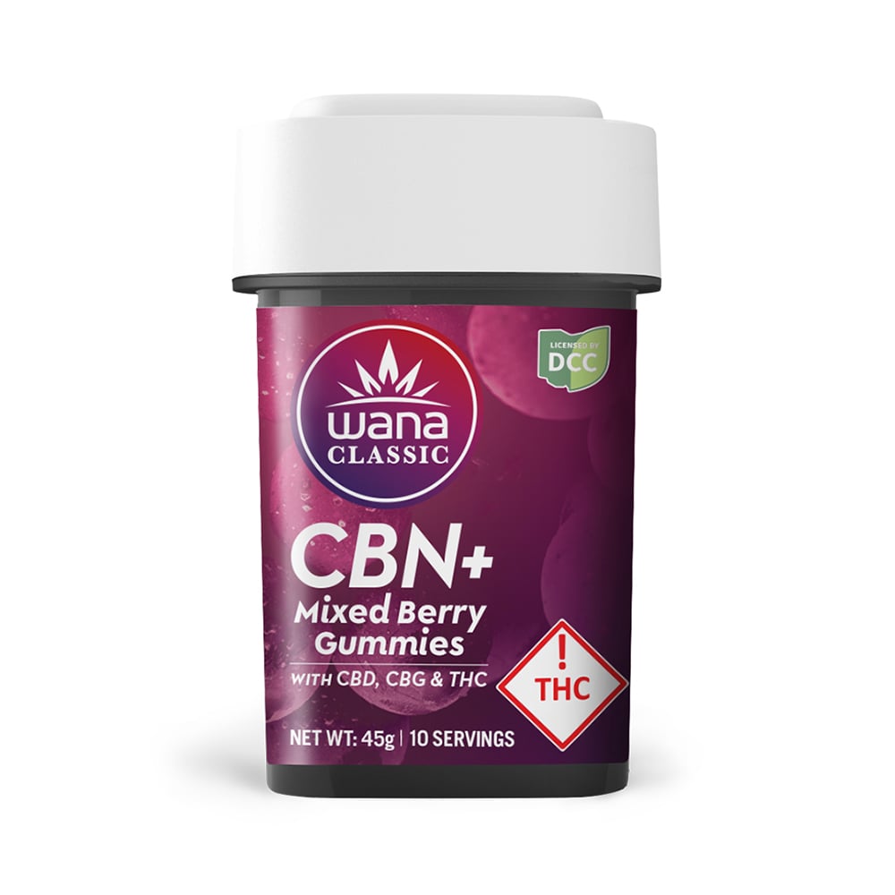 Wana - Mixed Berry + CBN - Gummies - 100mg THC - 10pk - Indica