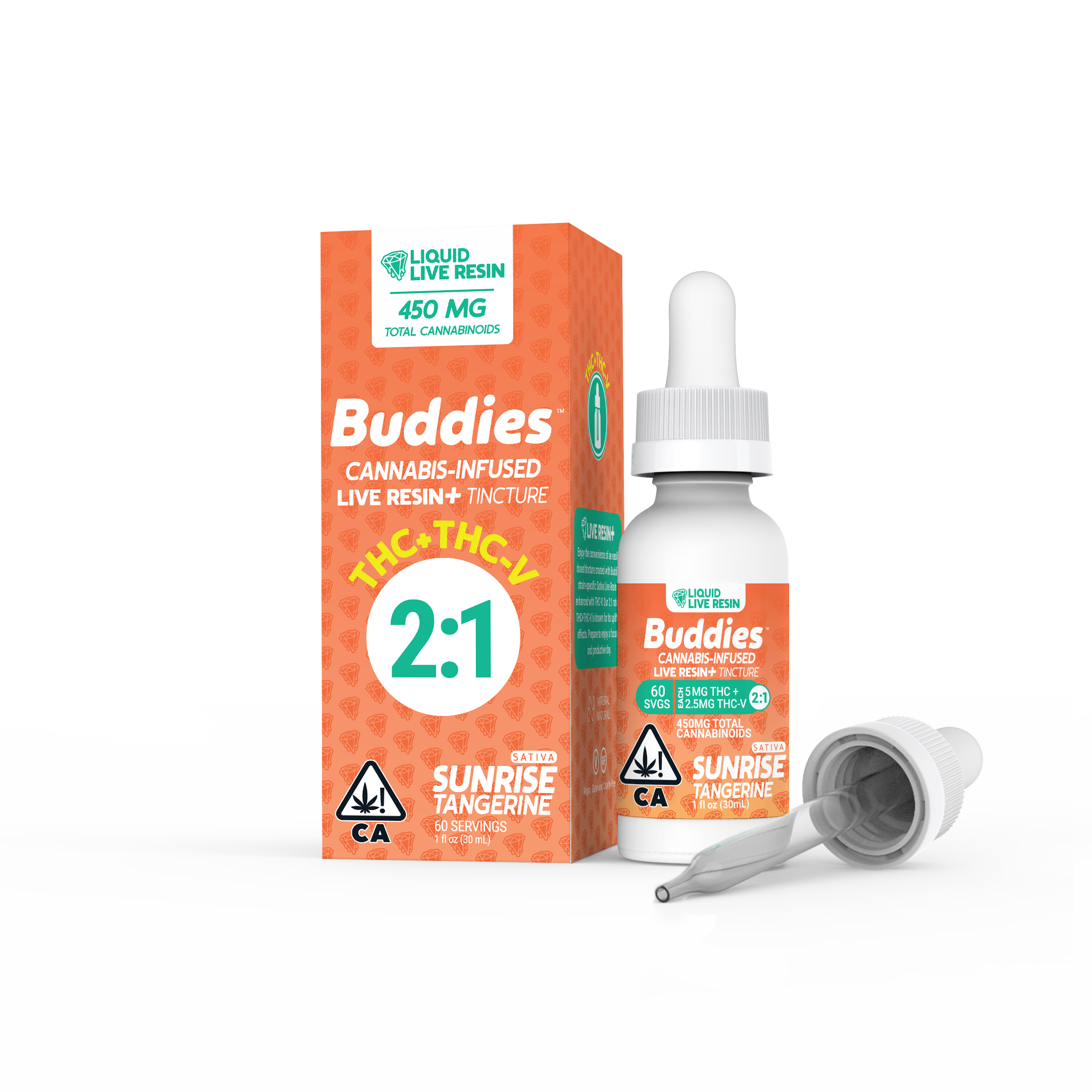 2:1 Sunrise Tangerine [30ml] (300mg THC/150mg THCV)