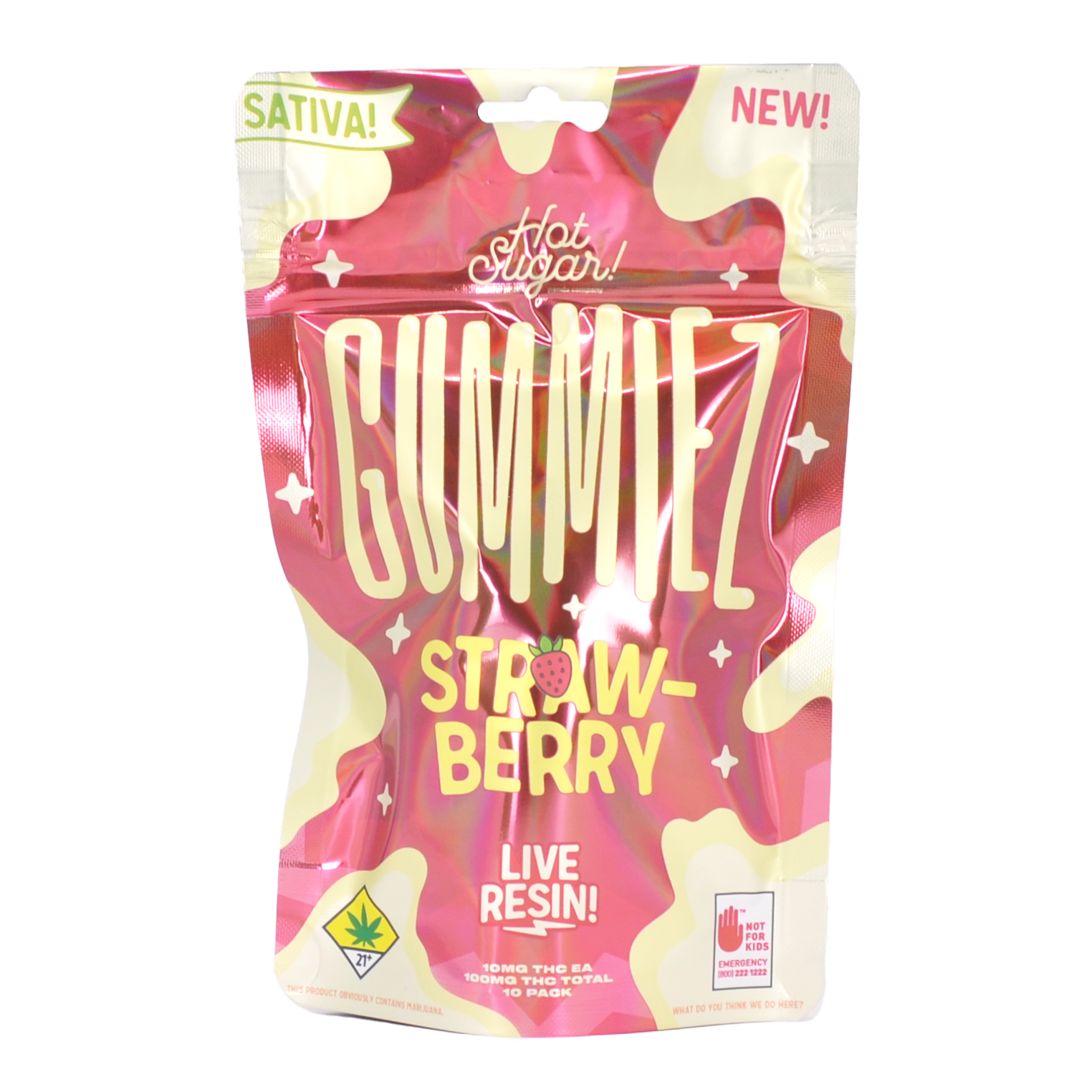 Strawberry - Sativa [10pk] (100mg)