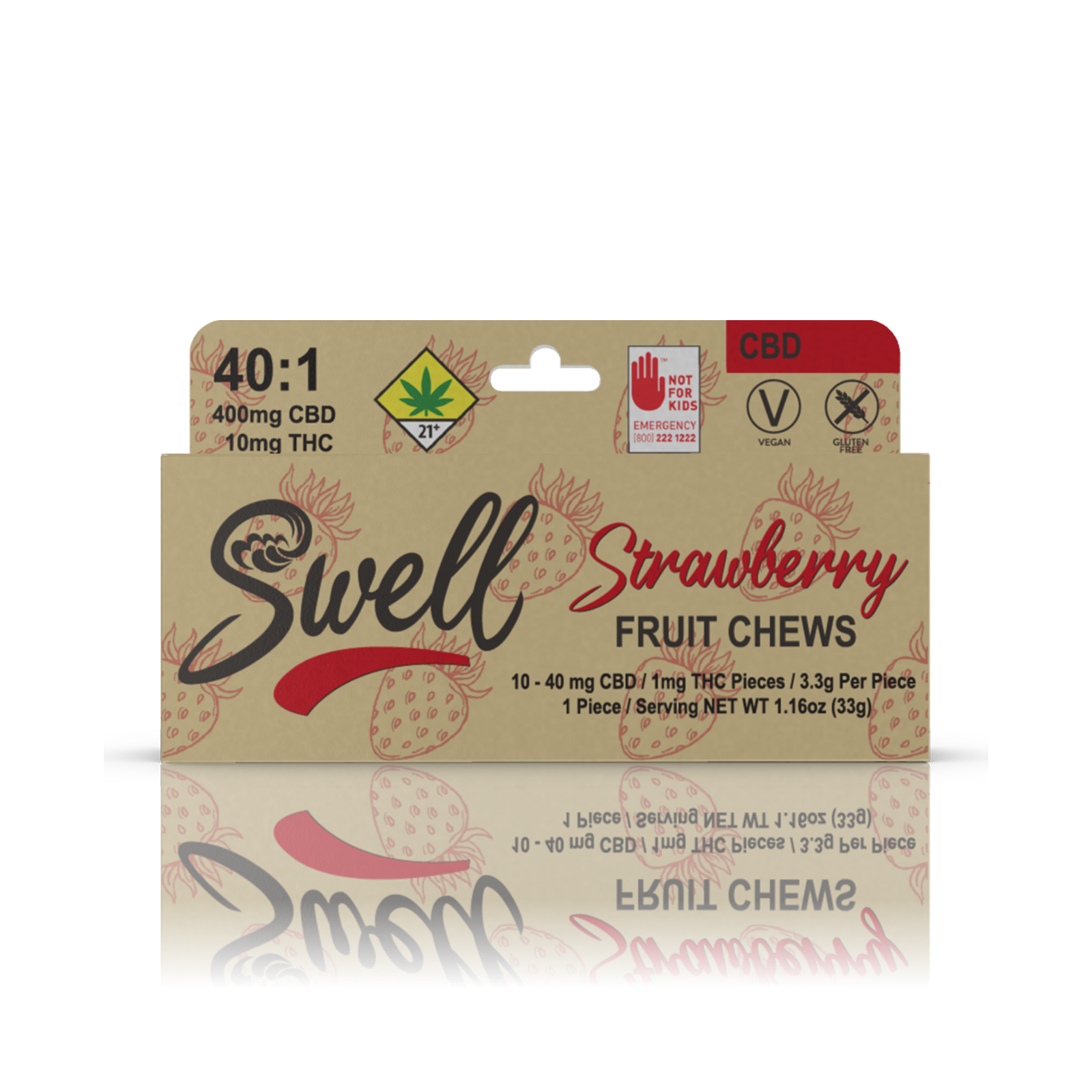 Strawberry CBD 40:1 Fruit Chews