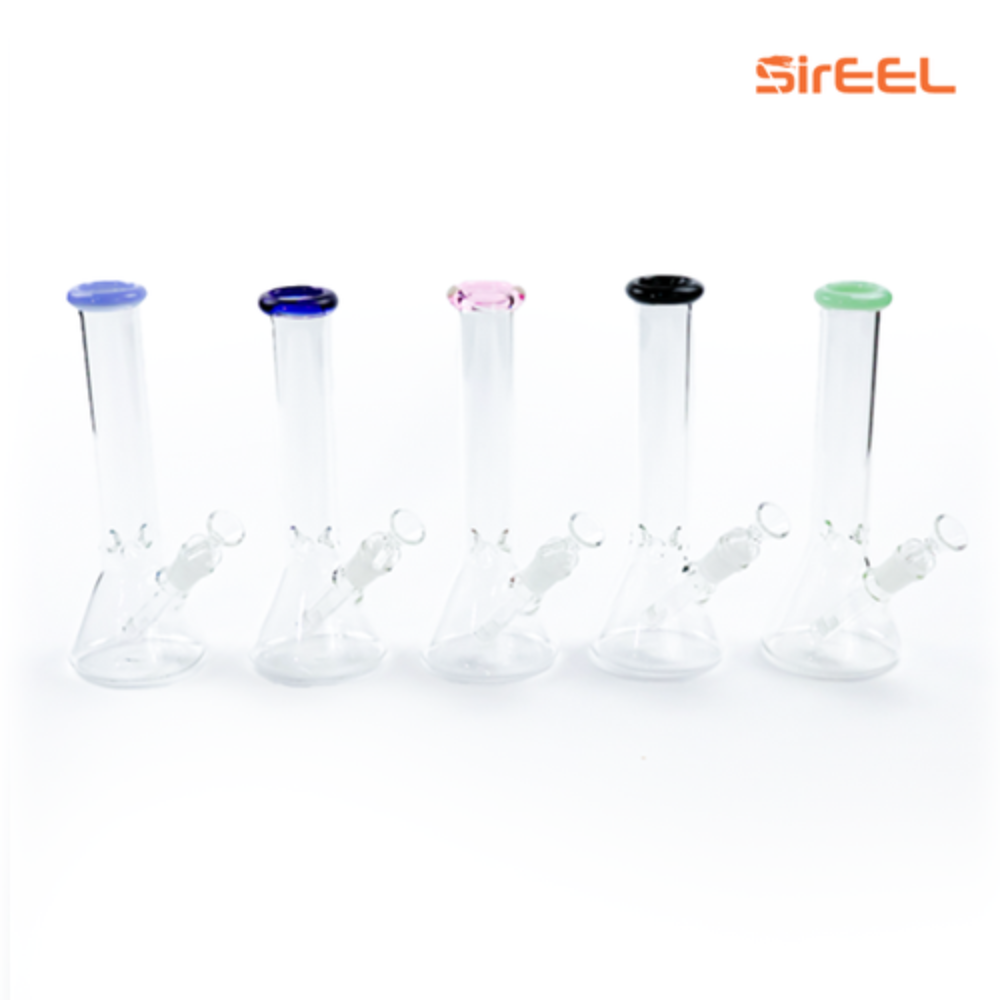 10" Color Lip Beaker Bong w/ Flower Bowl