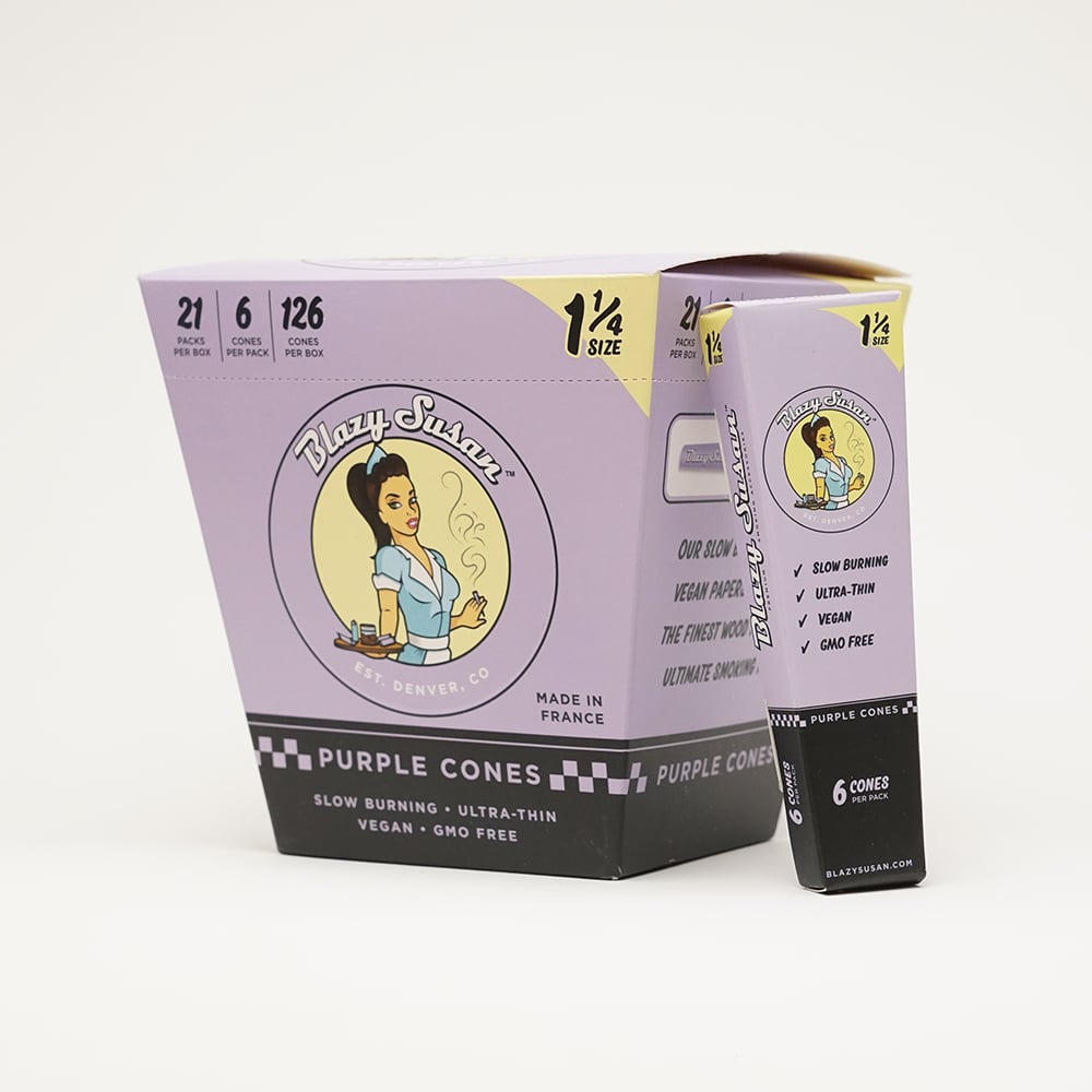 Blazy Susan - 1 1/4 Purple Cones 6pk