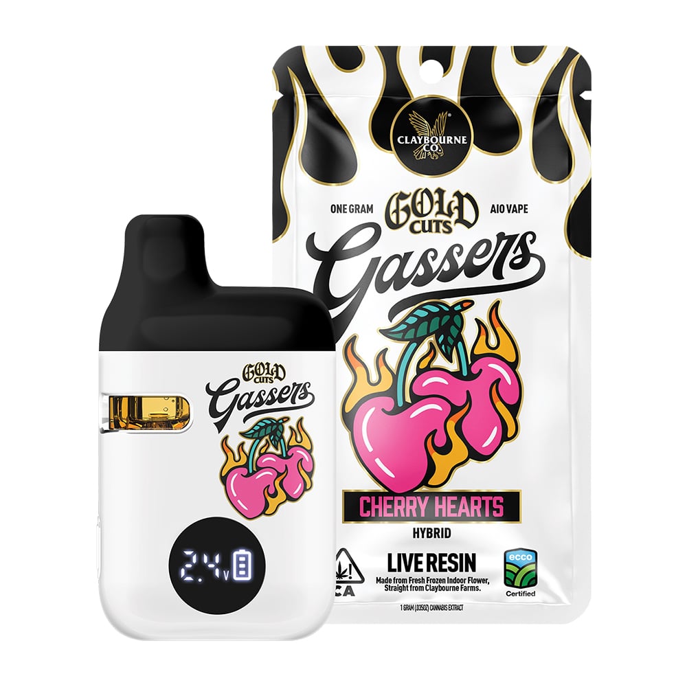 Cherry Hearts (1g) - Gassers All-In-One Gold Cuts Live Resin Vape