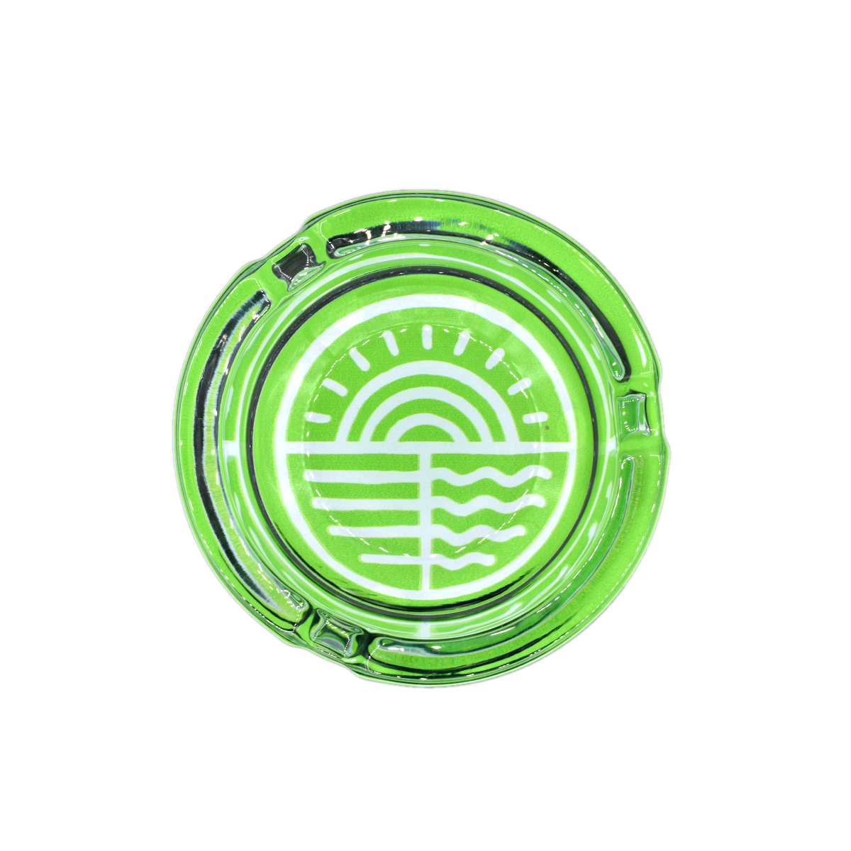 Green Logo Ashtray