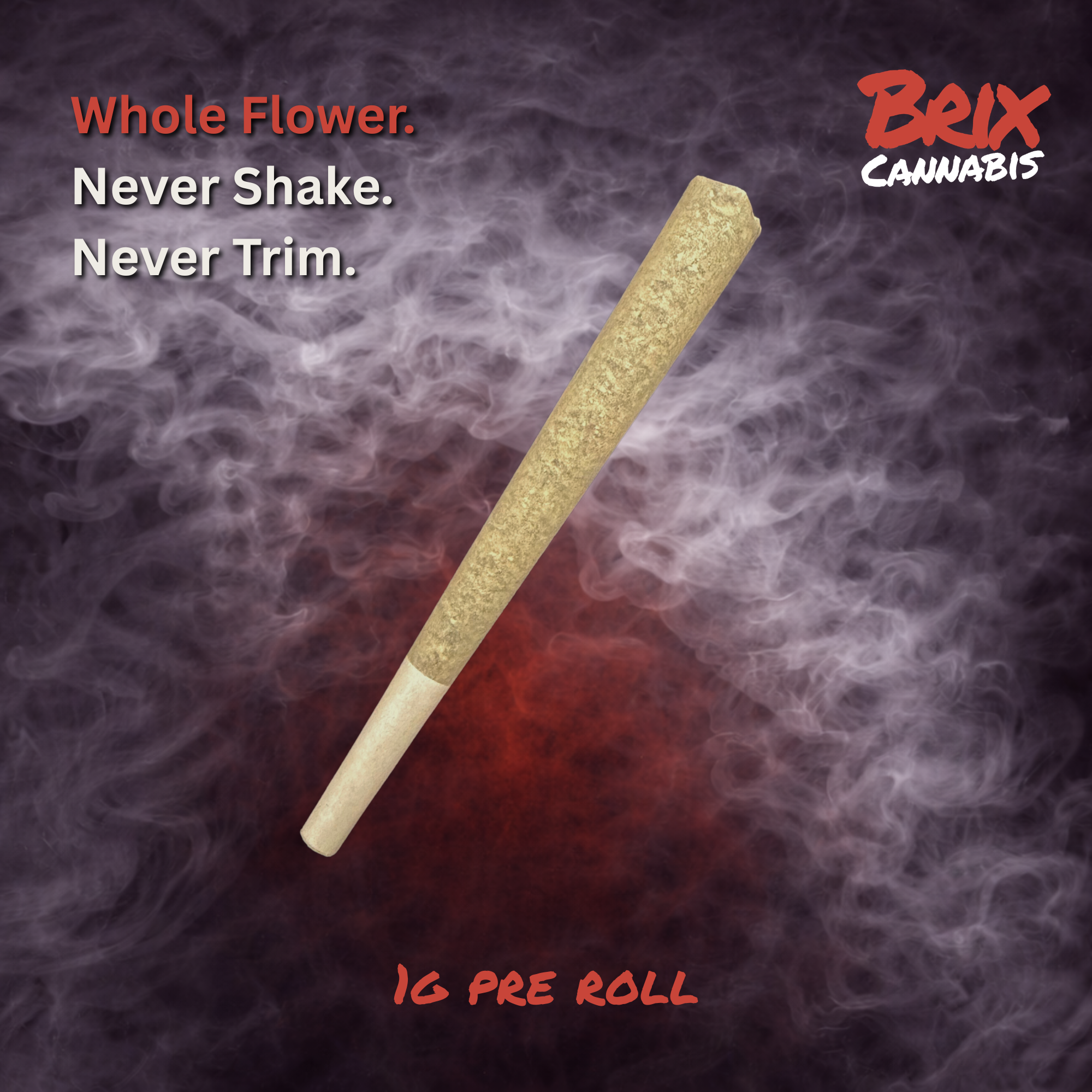 Brix Cannabis Pre-Roll 1g Fresh to Death (H) 00389