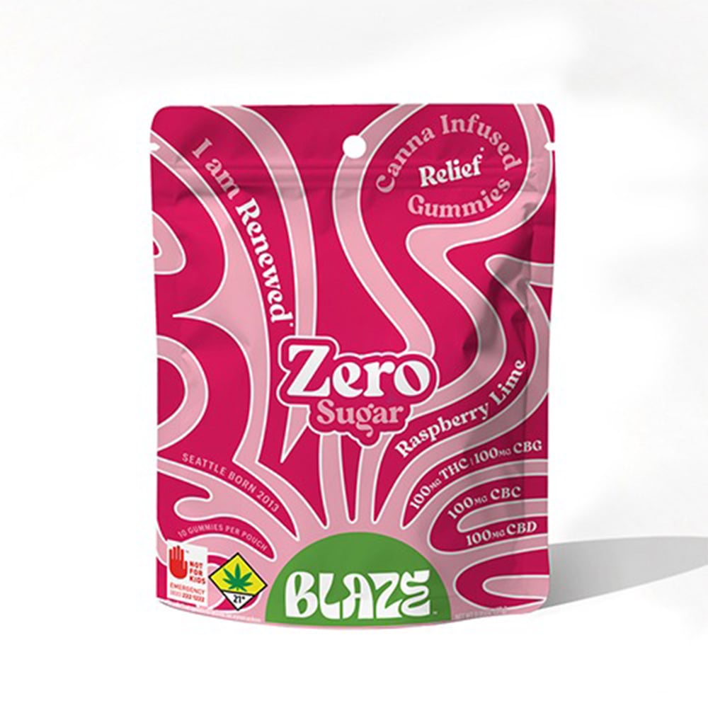 Raspberry Lime [10pk] (100mg CBD/100mg THC/100mg CBG/100mg CBC)