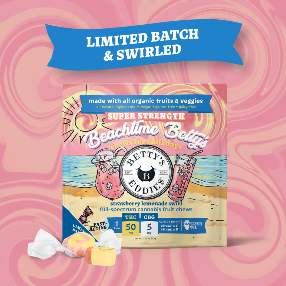 Beachtime Betty's - Strawberry Lemonade Swirl [1pk] (50mg THC/5mg CBG)