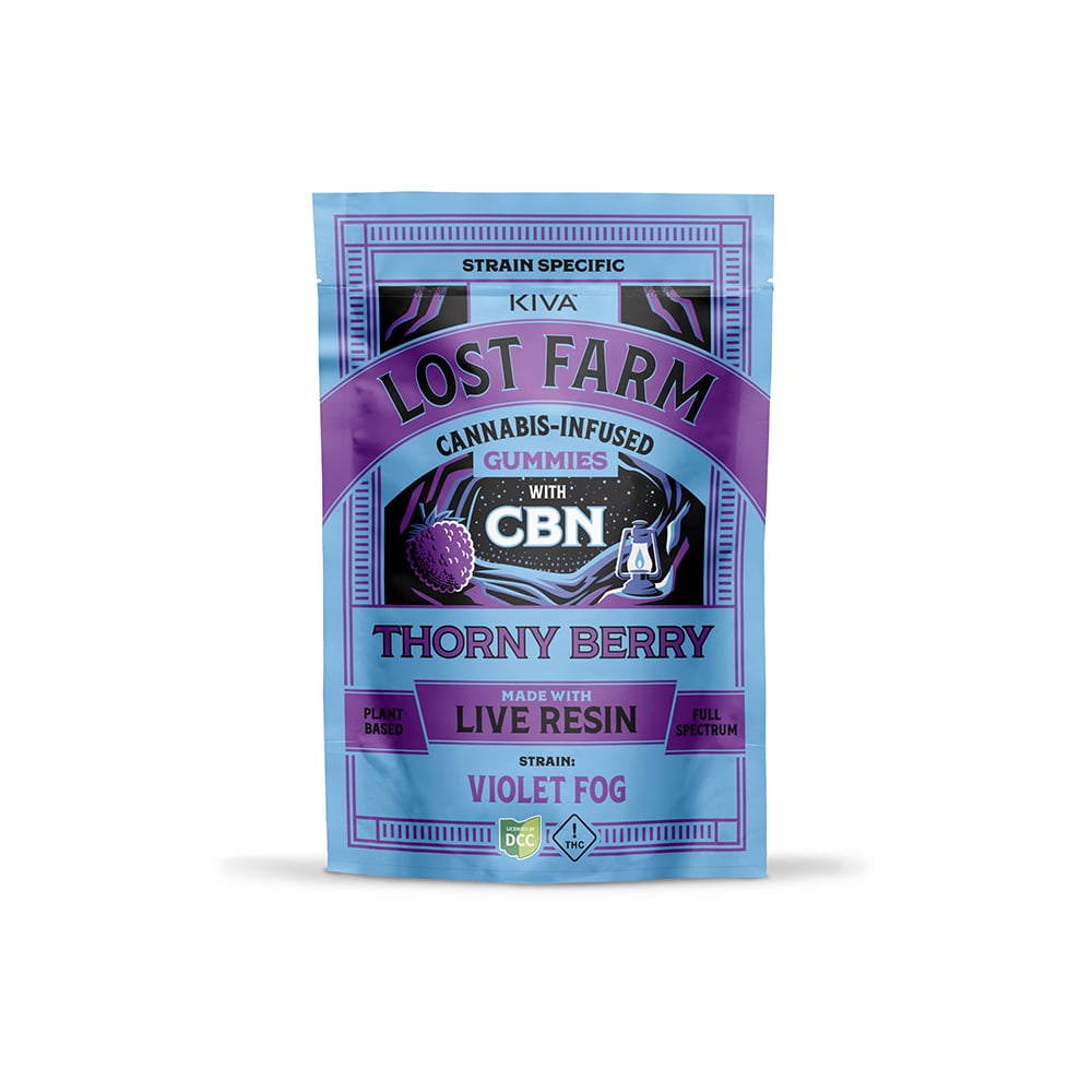 LOST FARM - VIOLET FOG X THORNY BERRY - LIVE RESIN GUMMIES - [100MG] - 10PK