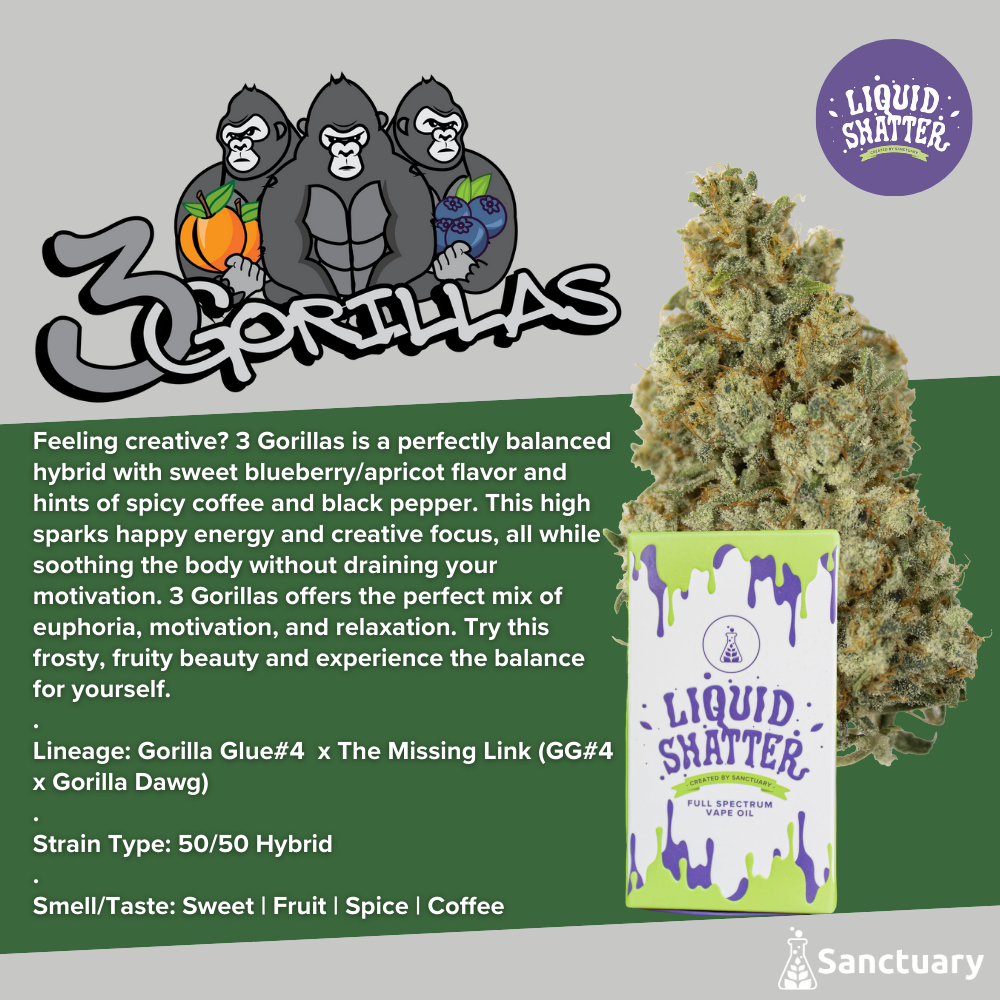 Liquid Shatter - 3 Gorillas