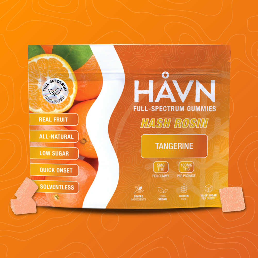 Tangerine Hash Rosin Gummies