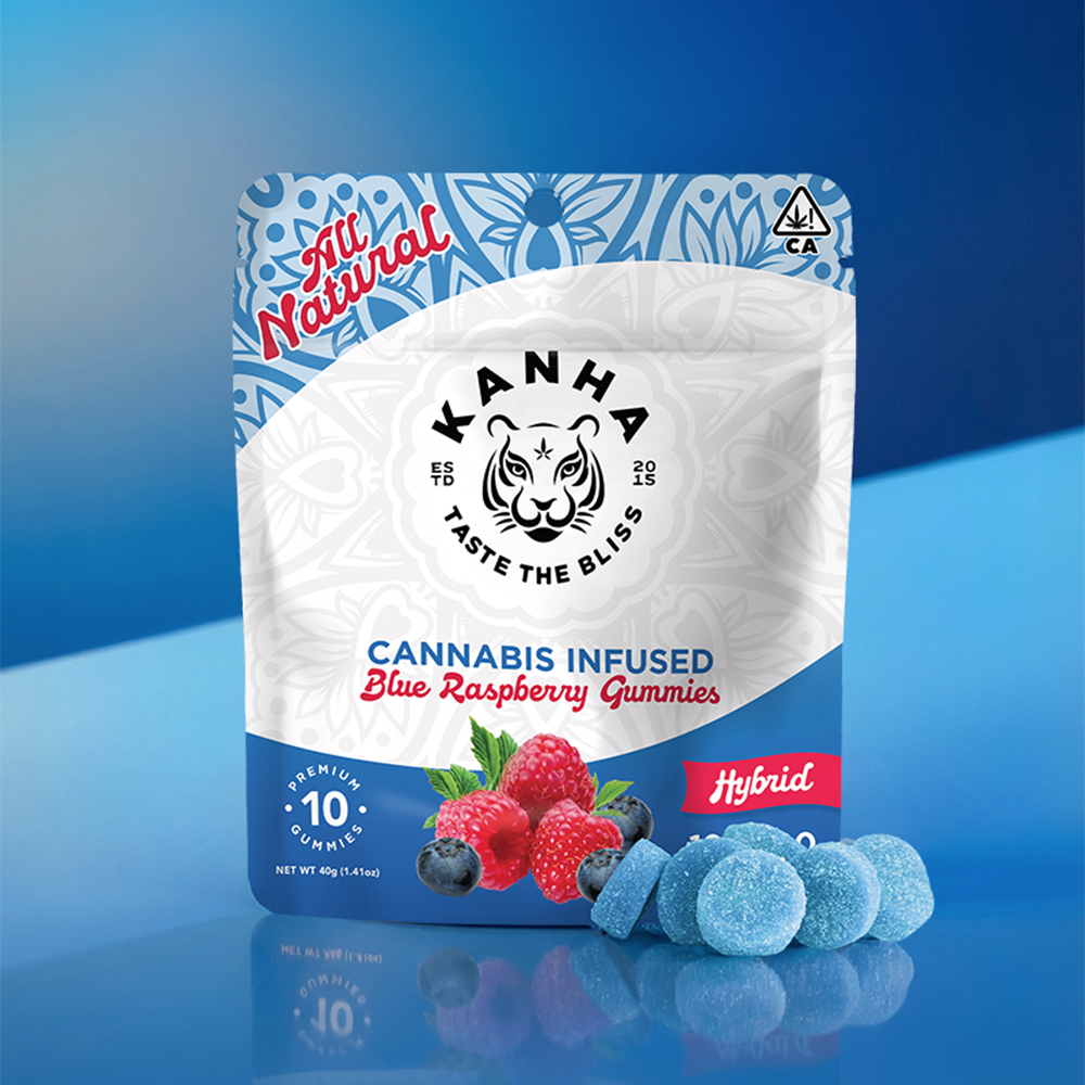 KANHA | Blue Raspberry | Hybrid | 100mg THC | 10-pack