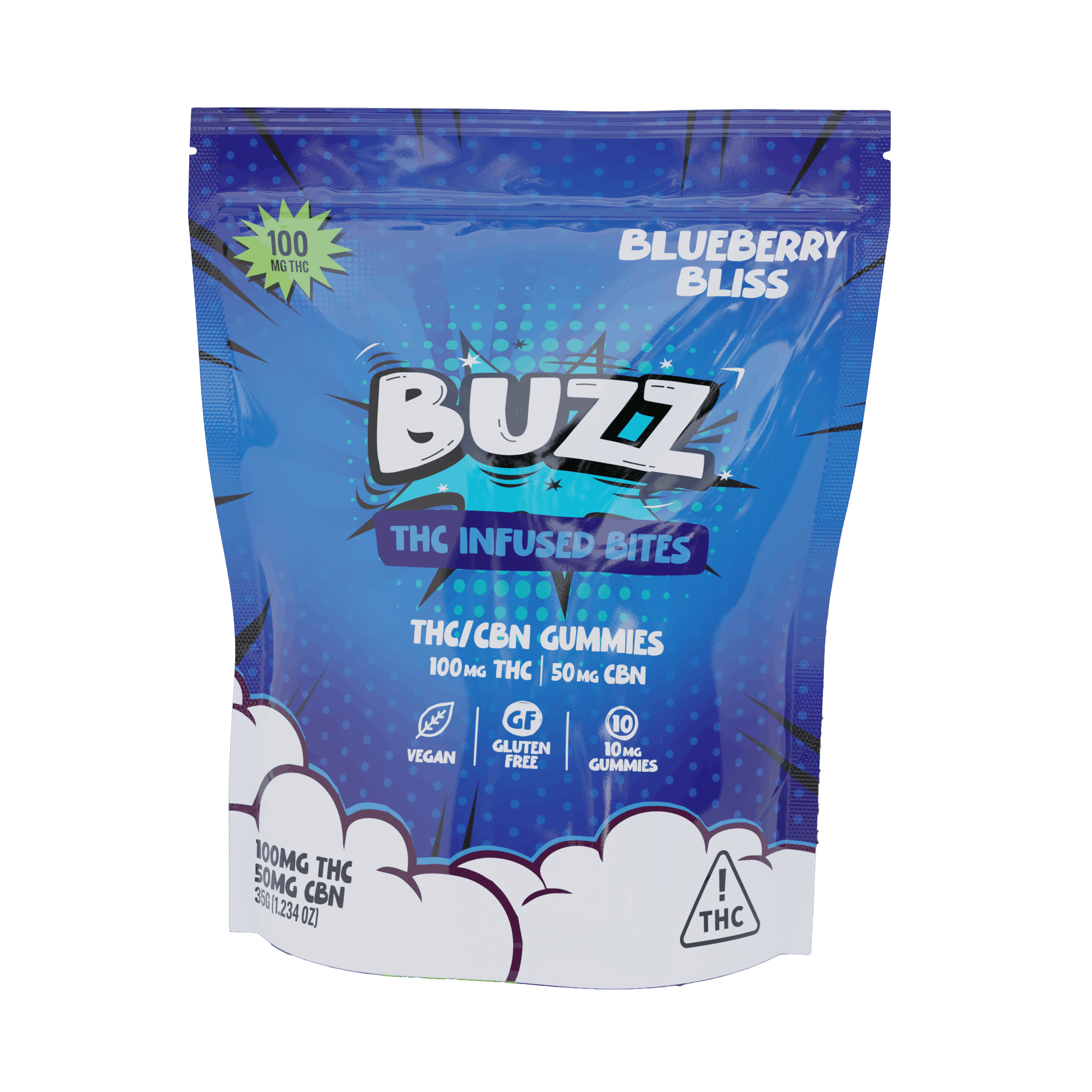 2:1 Blueberry Bliss (100mg THC/50mg CBN)