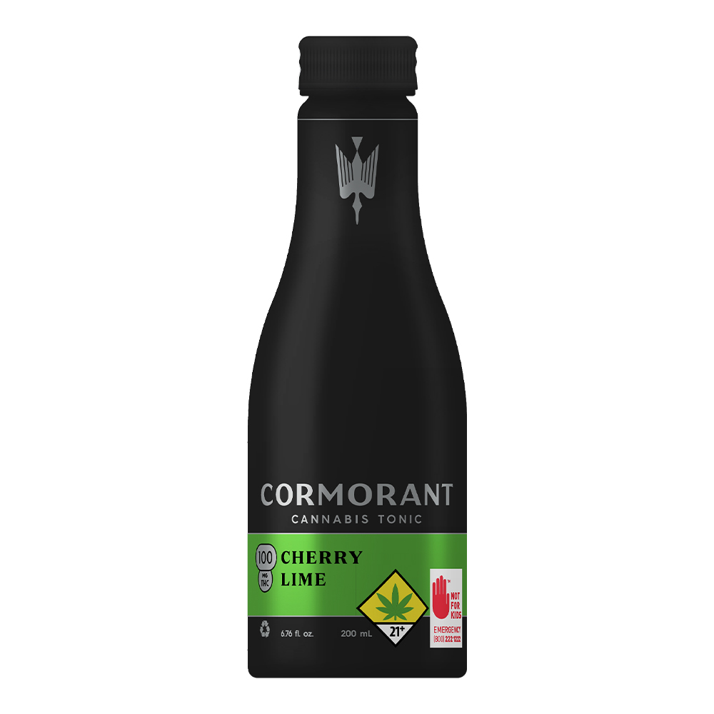 1:1 CBD 6.76 fl oz. Cherry Lime Tonic Water - 100mg CBD / 100mg THC