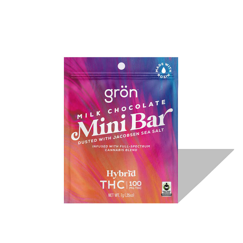 THC Milk Chocolate Mini Bar (100mg)
