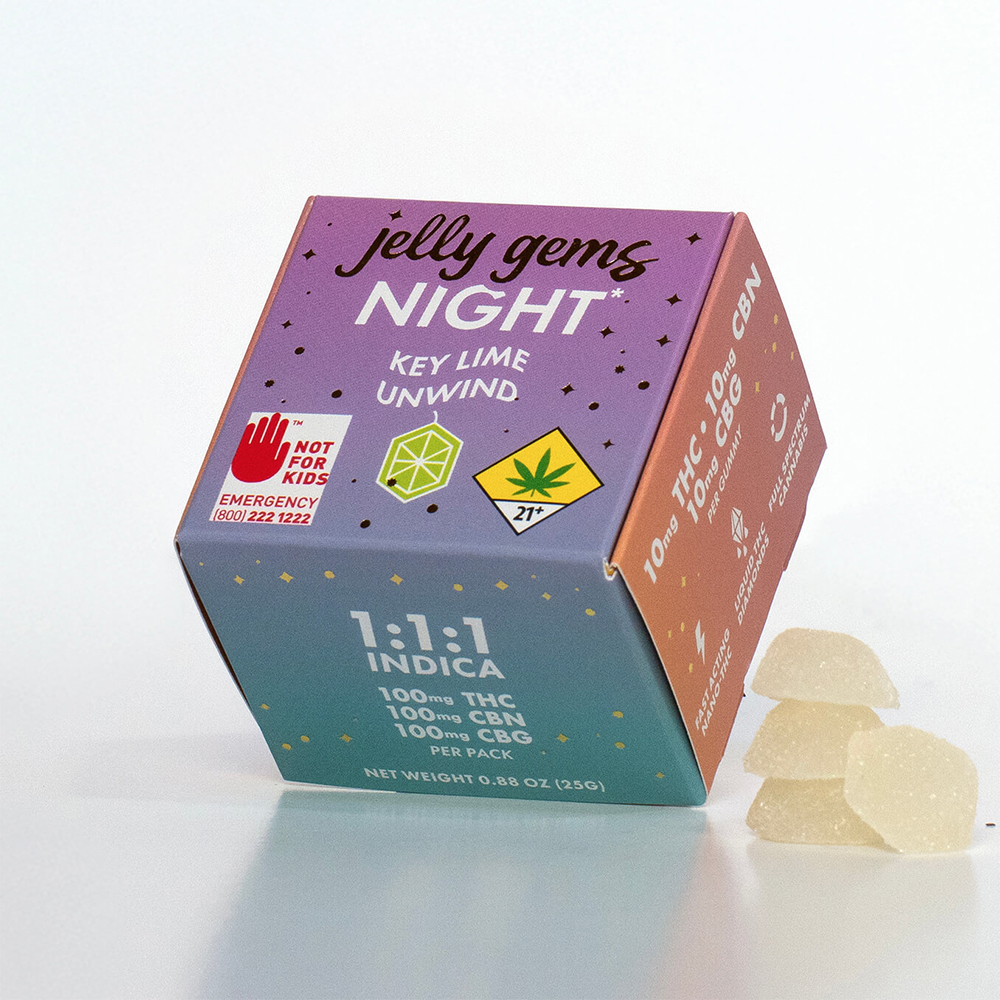 1:1:1 Key Lime Unwind [10pk] (100mg THC/100mg CBN/100mg CBG)