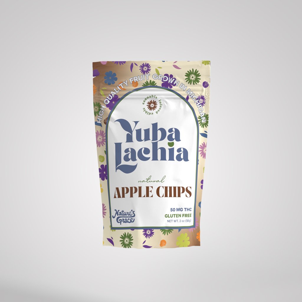 Natural Apple Chips (50mg) Yubalachia Dried Fruit Jane