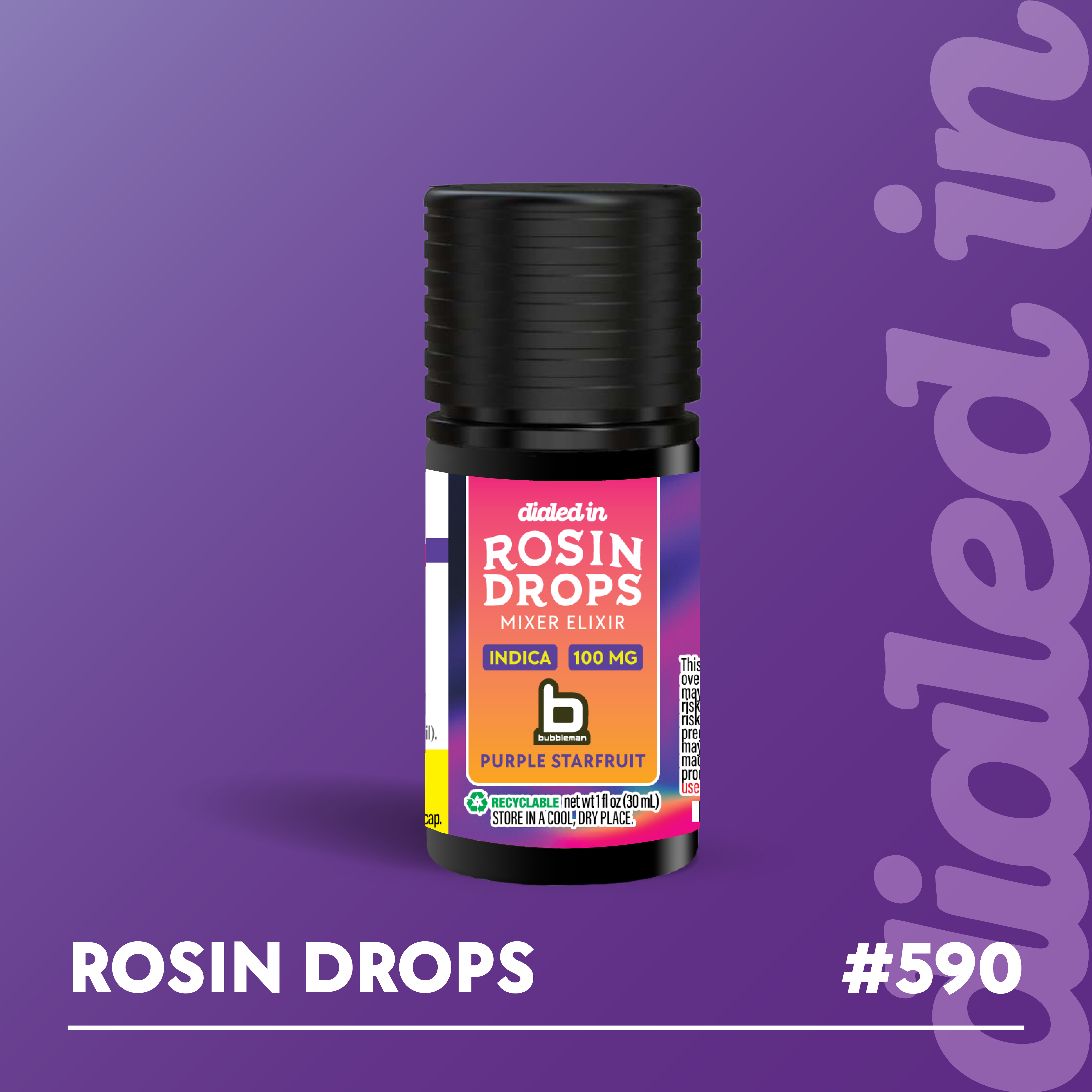 100mg - Purple Starfruit - Rosin Drops