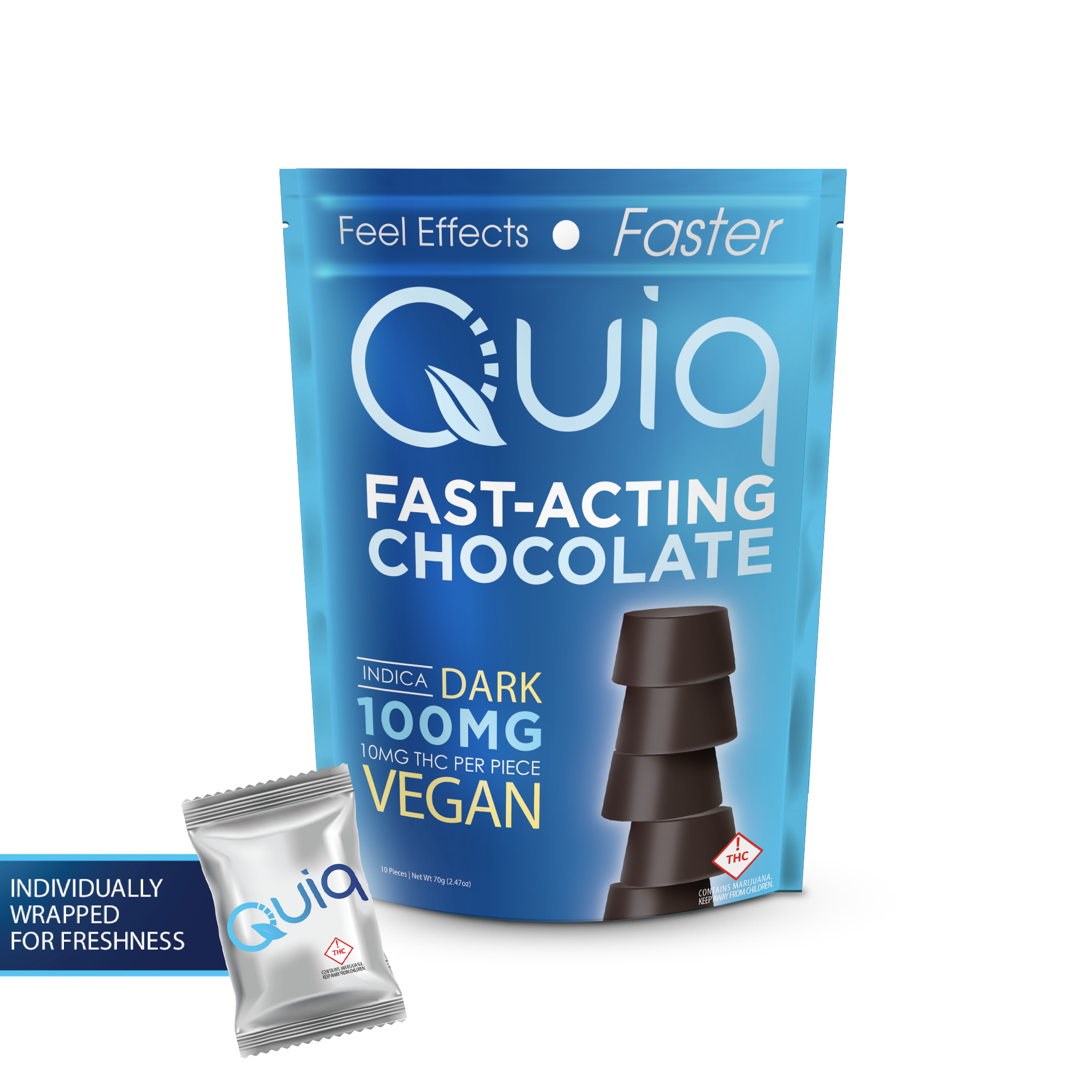 Vegan Dark Chocolate - Indica (1000mg)