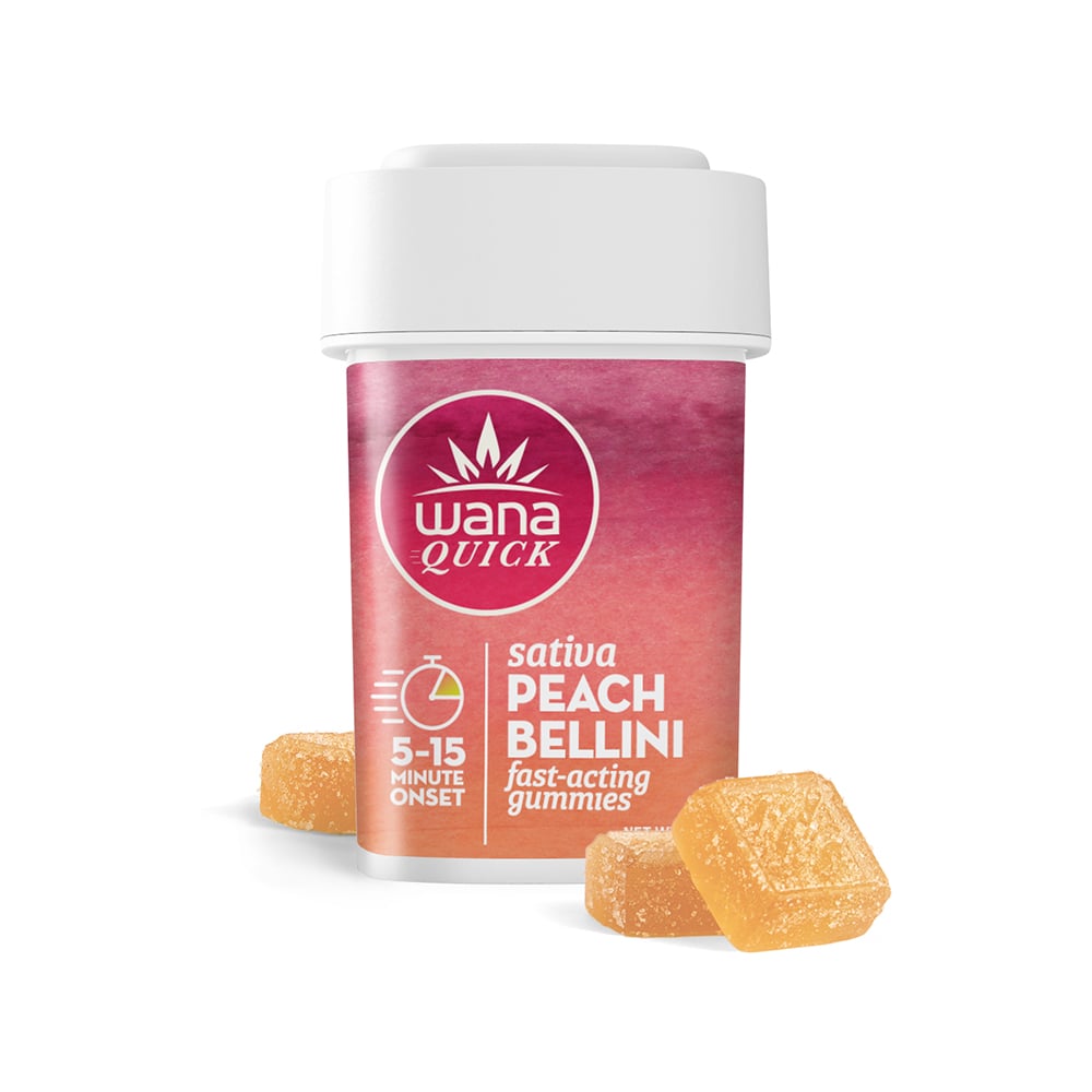 Wana Quick - Peach Bellini (S) Fast Acting Gummies (4.81mg 20pk) C0060000574