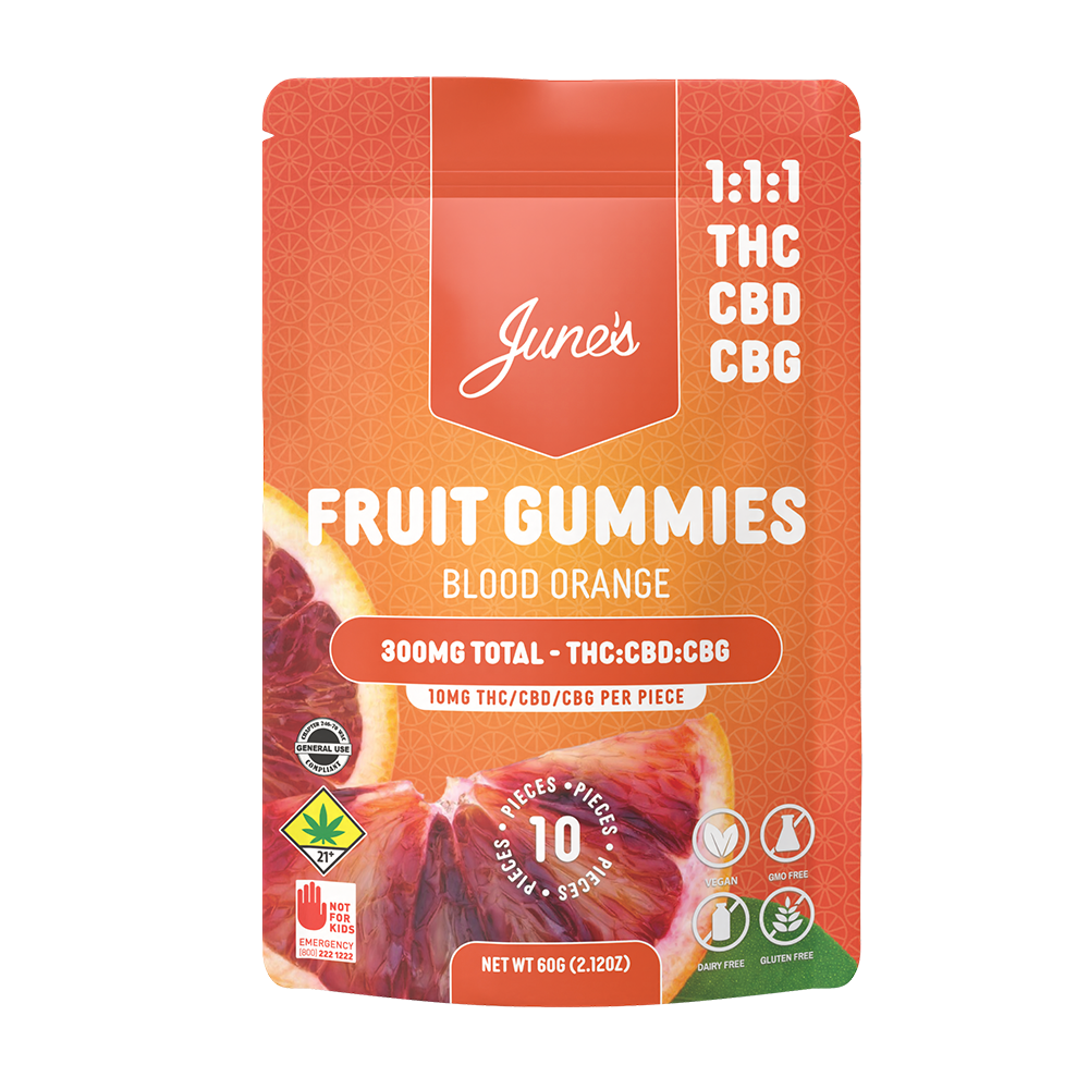1:1:1 Blood Orange [10pk] (100mg CBD/100mg THC/100mg CBG)