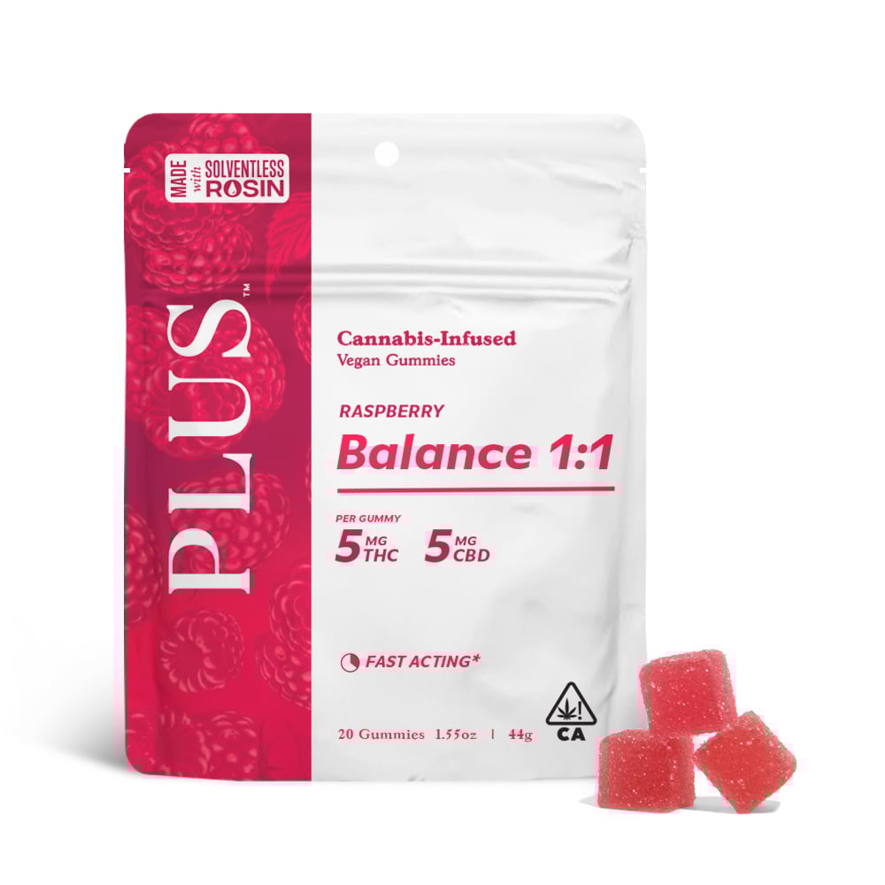 Raspberry Balance 1:1 [Solventless Rosin 20pk] (100mg)