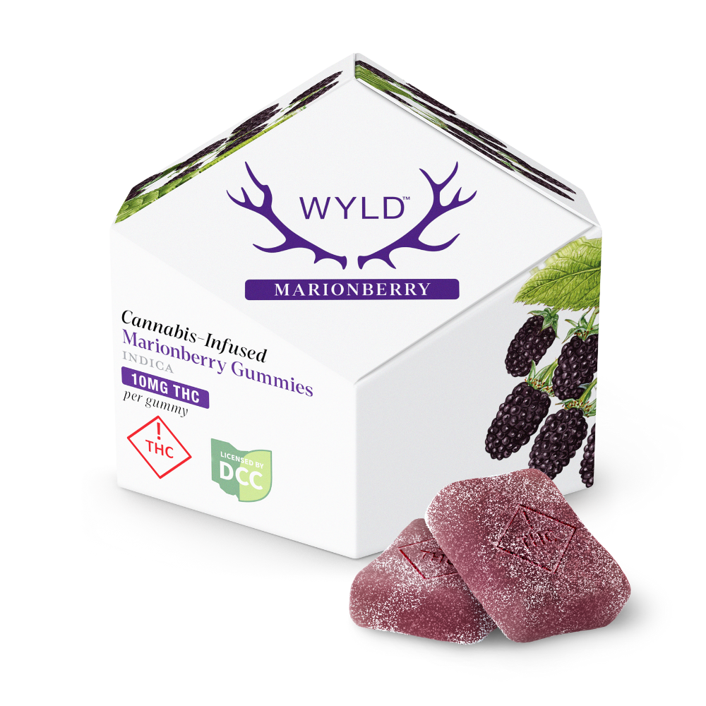 WYLD - MARIONBERRY - GUMMIES - [100MG] - 10PK - INDICA