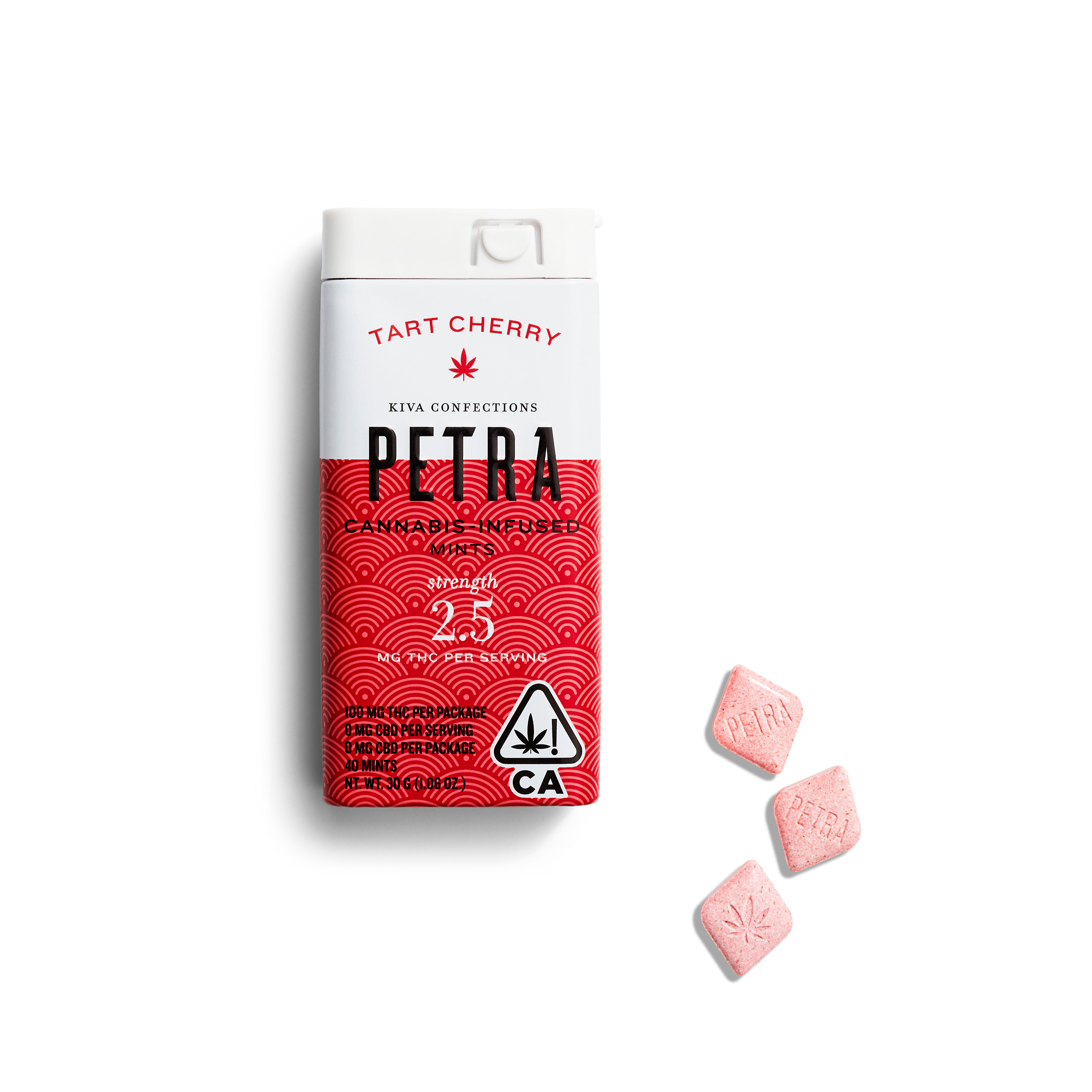 2.5mg Petra 'Tart Cherry' Mints 100mg THC total