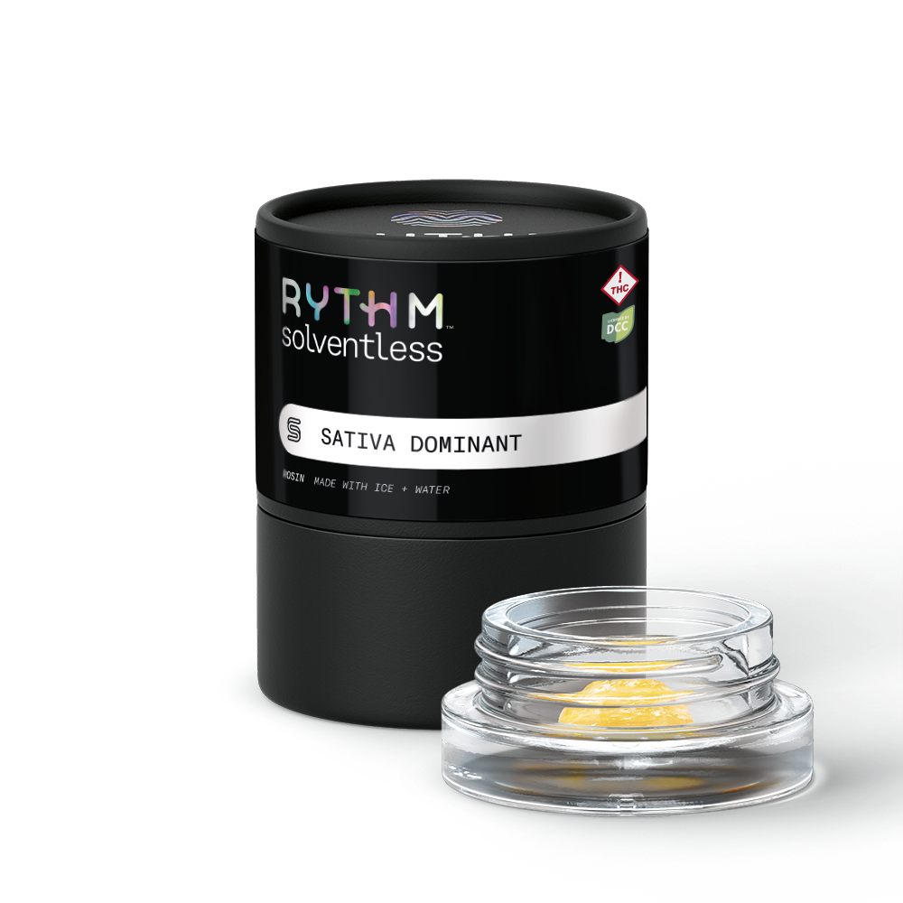 RYTHM  LEMON GELATO COOKIES  SOLVENTLESS LIVE ROSIN  SATIVA