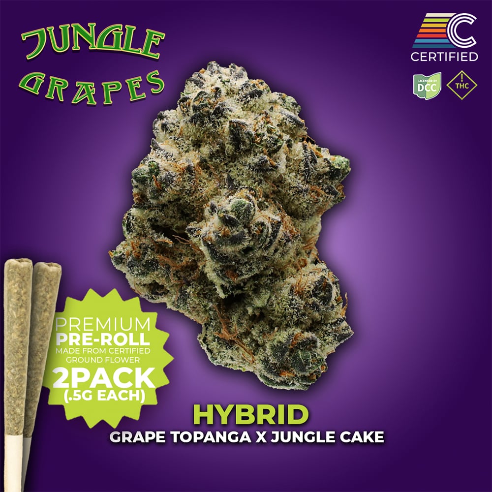 CULTIVATORS - JUNGLE GRAPES - PREROLL - [1G] - 2PK - HYBRID