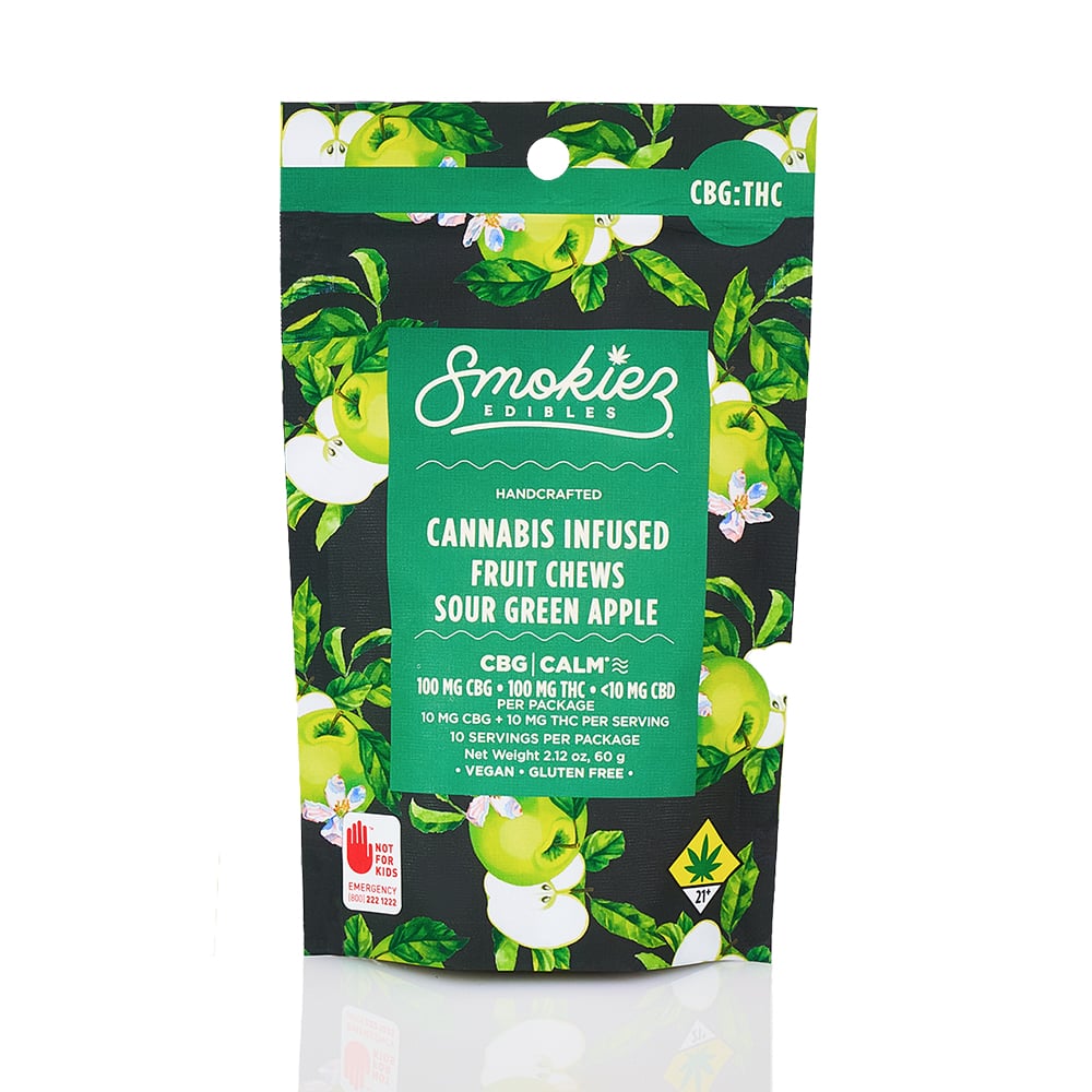 1:1 Sour Green Apple [10pk] (100mg CBG/100mg THC)