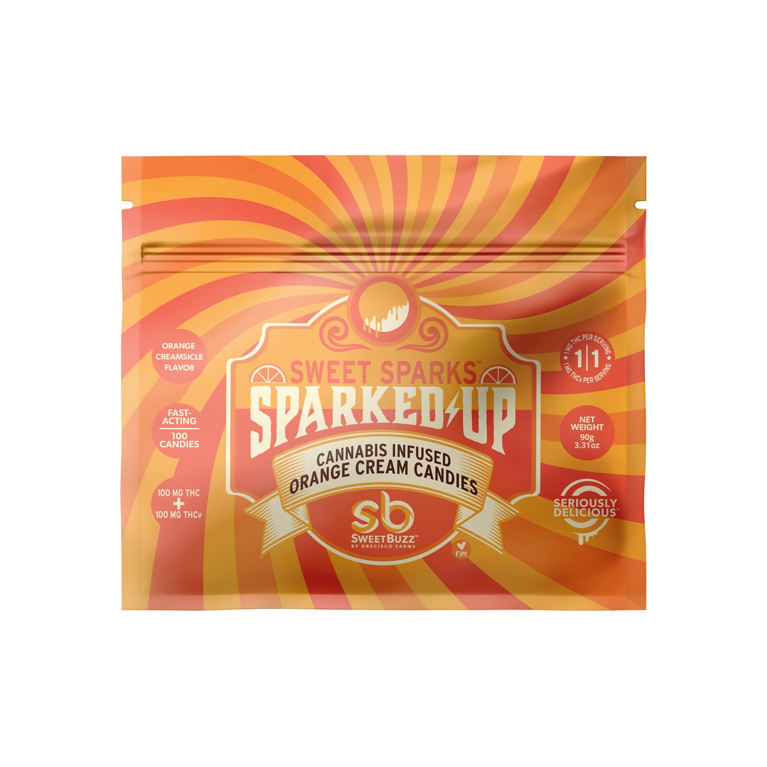 Sparked Up Orange 100pk Thcv/100mg