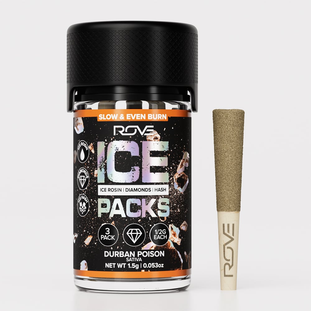 Durban Poison - Infused Ice Packs (Rosin, Hash, and Diamonds) [3x 0.5g]