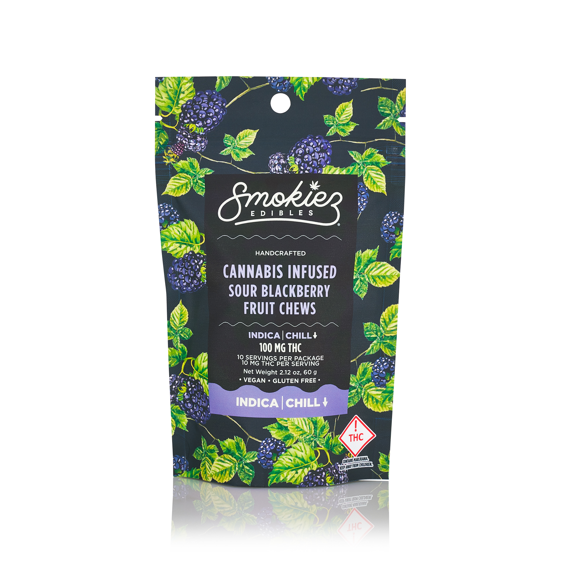Sour Blackberry - Indica [10pk] (100mg)