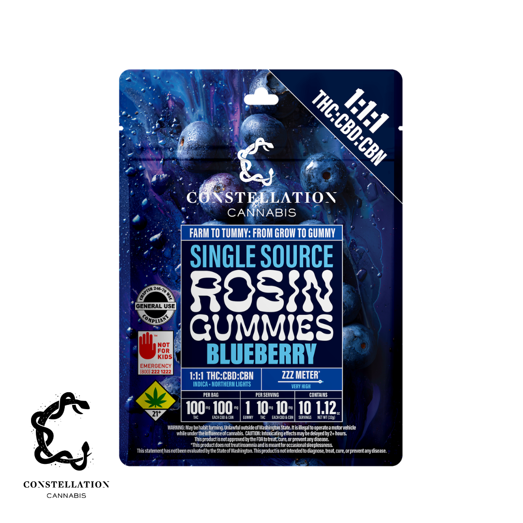 1:1:1 CBN Blueberry [10pk] (100mg THC/100mg CBD/100mg CBN)