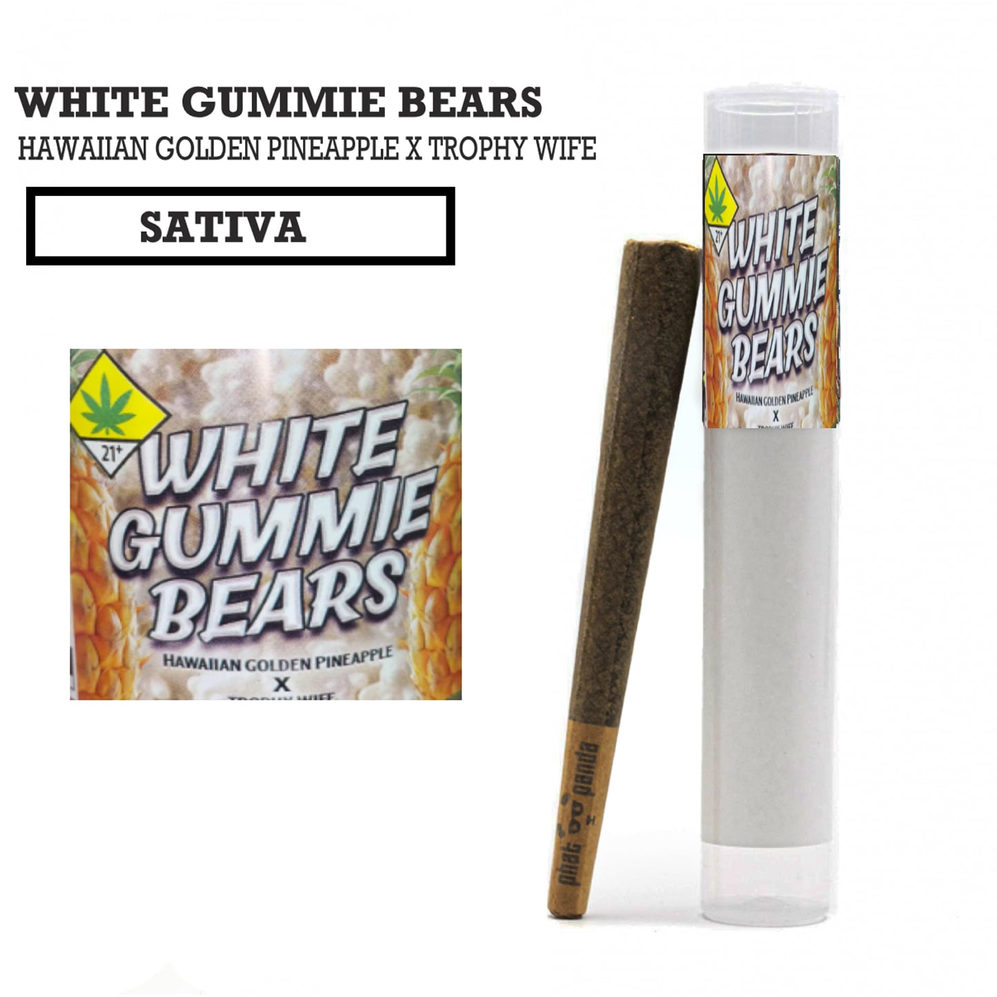 White Gummie Bears [1g]