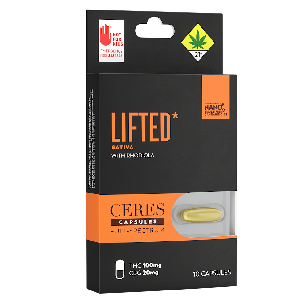 Lifted - Sativa [10pk] (100mg THC/20mg CBG)