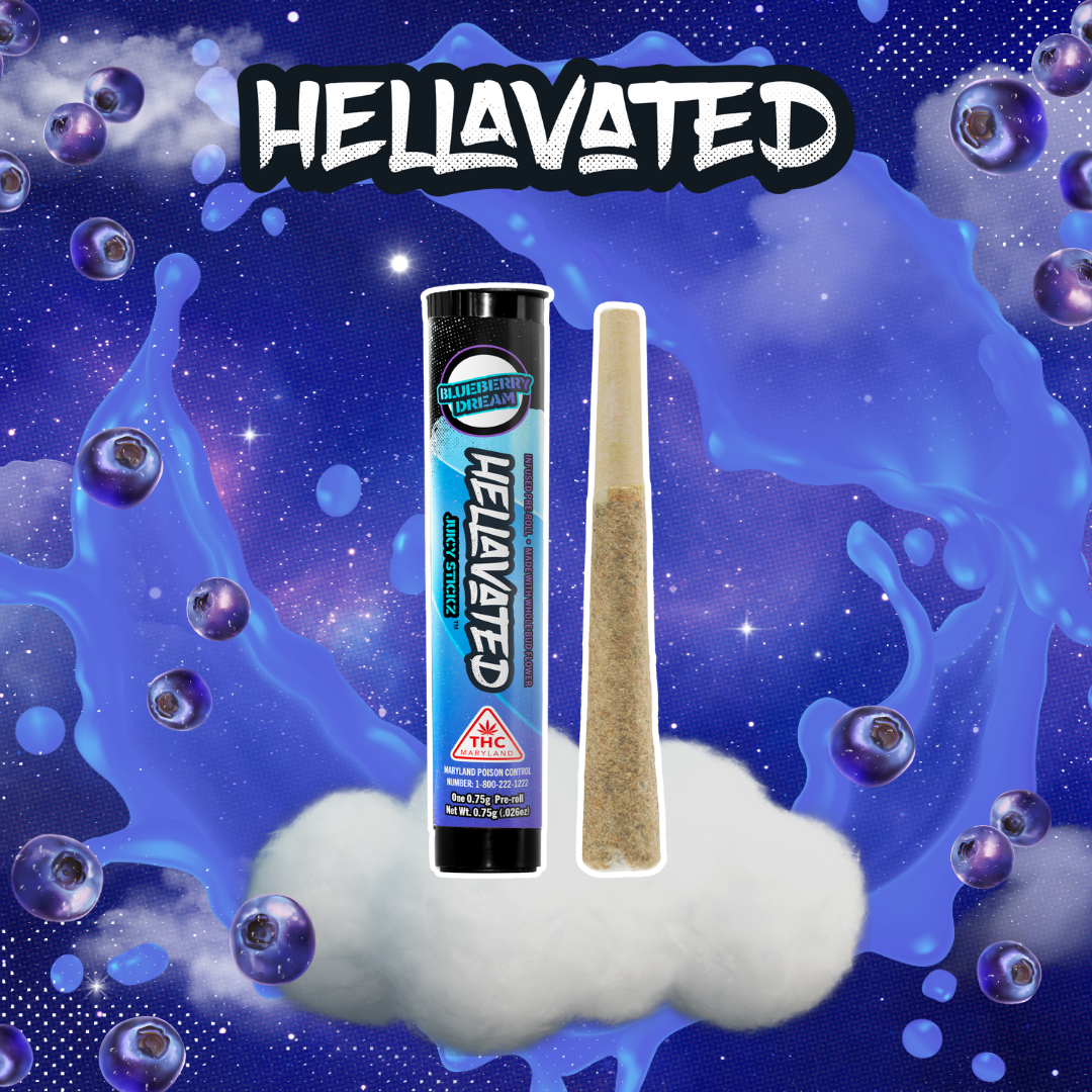 Blueberry Dream | 0.75g | Juicy Stickz | Infused Preroll