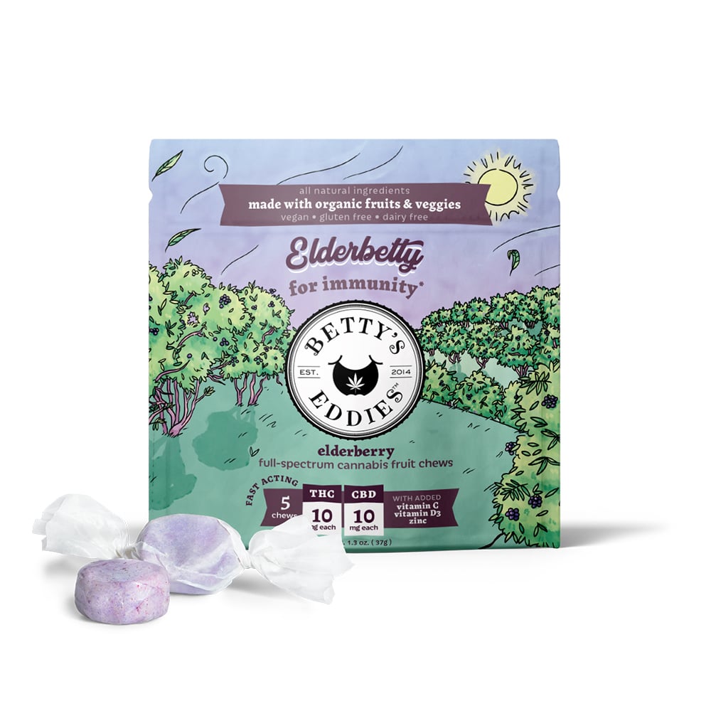Elderbetty - Elderberry [5pk] (50mg THC/50mg CBD)