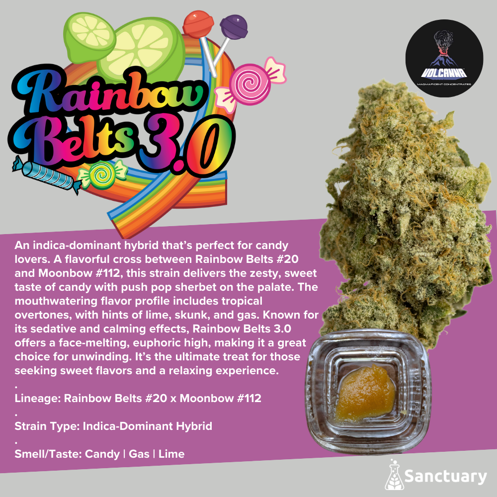 Sauce Rainbow Belts Cured Resin