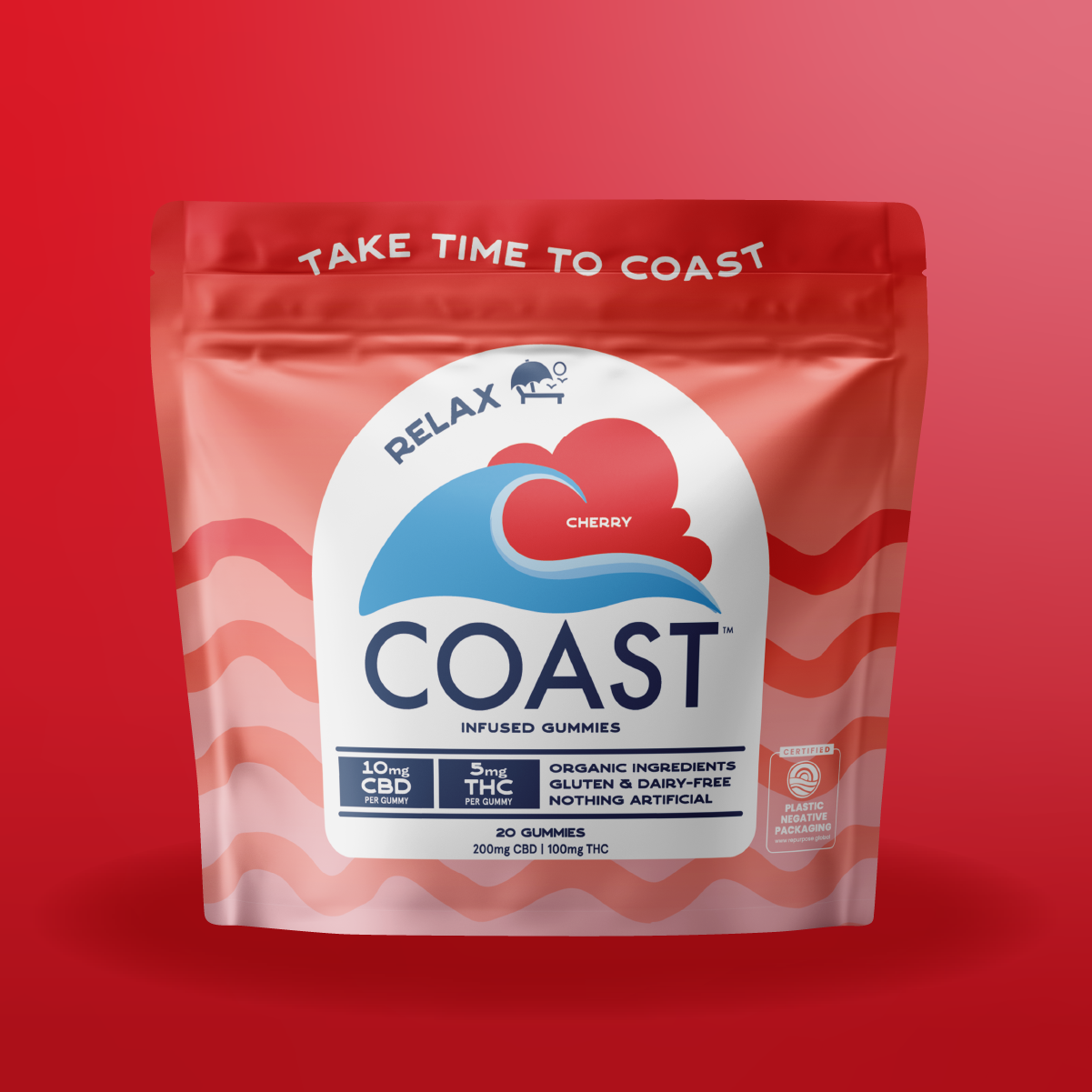 Coast Cannabis CO. Infused Gummies 10:5 Cherry (CBD:THC) 00109