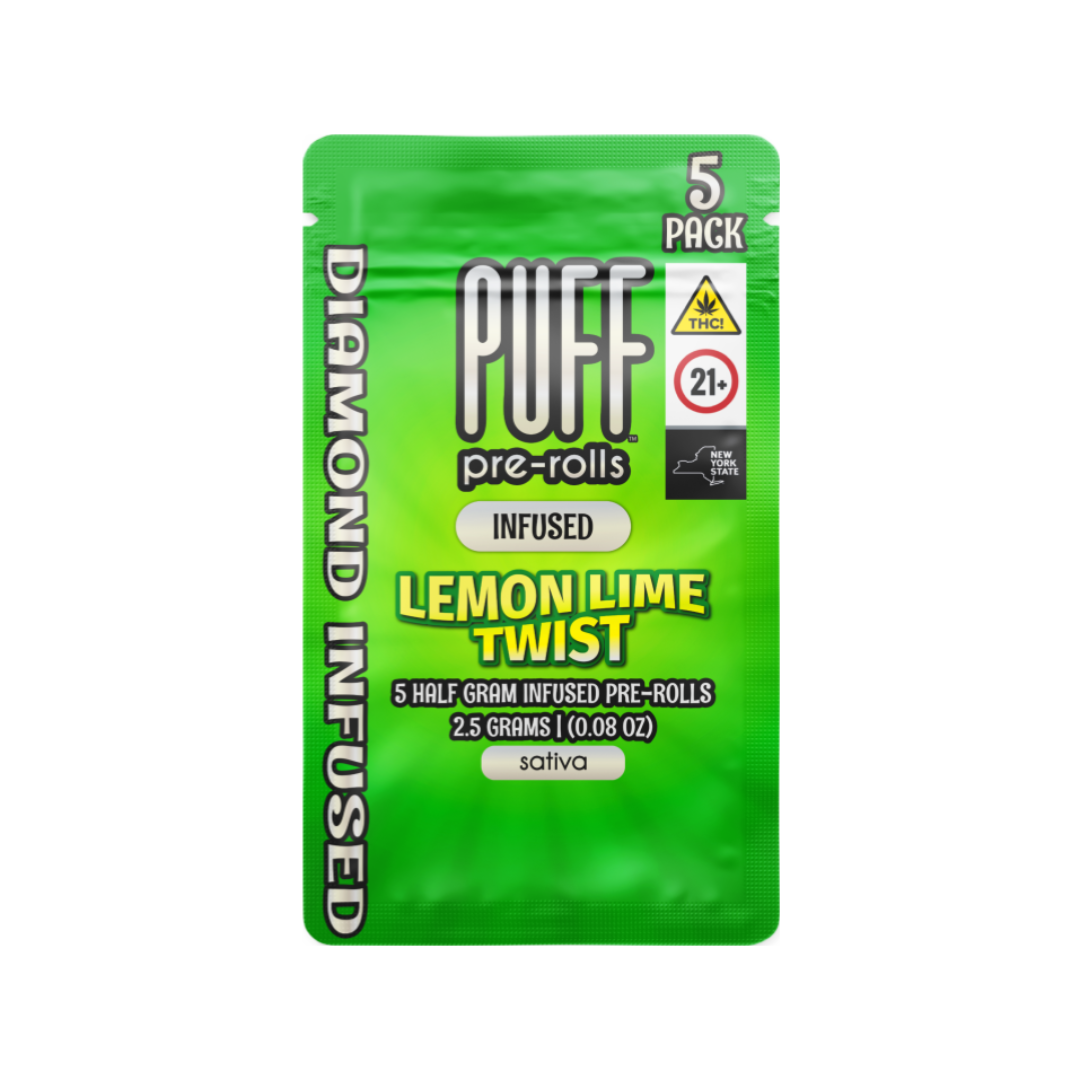 Lemon Lime Twist - Diamond Infused Sativa - 5 pack [2.5g]