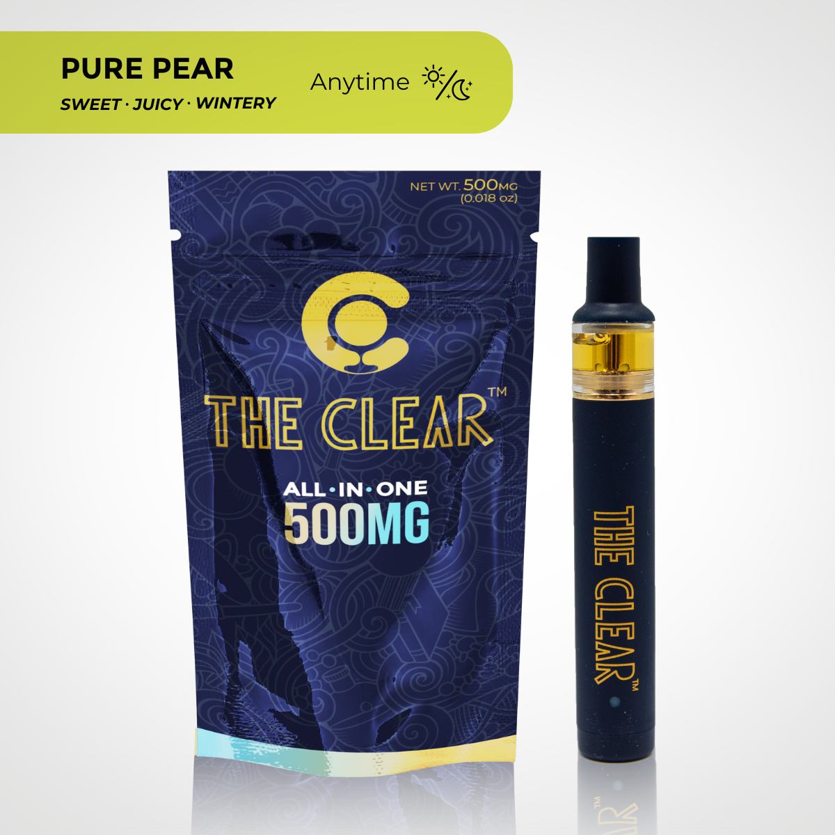 The Clear Original All-in-One Disposable 500mg | Pure Pear
