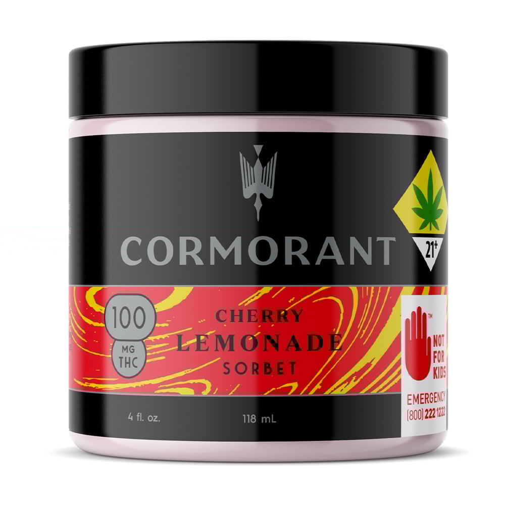 4 oz. Cherry Lemonade Sorbet - 100 mg THC