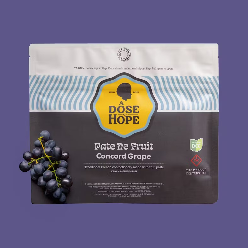 A Dose Of Hope - Grape Pate De Fruit - RSO Gummies - 100mg - 10pk