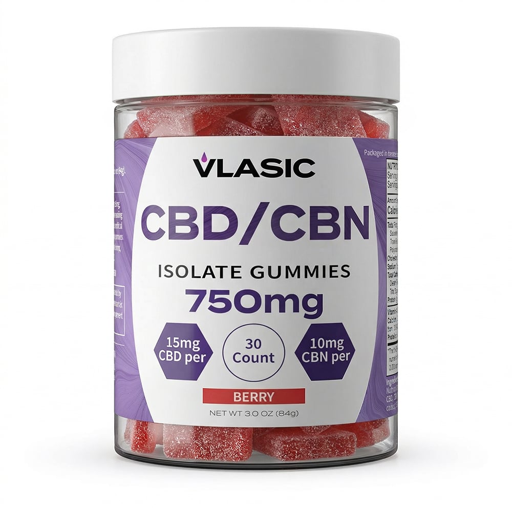 CBD/CBN Berry Isolate Gummies [30pk] (450mg CBD/300mg CBN)