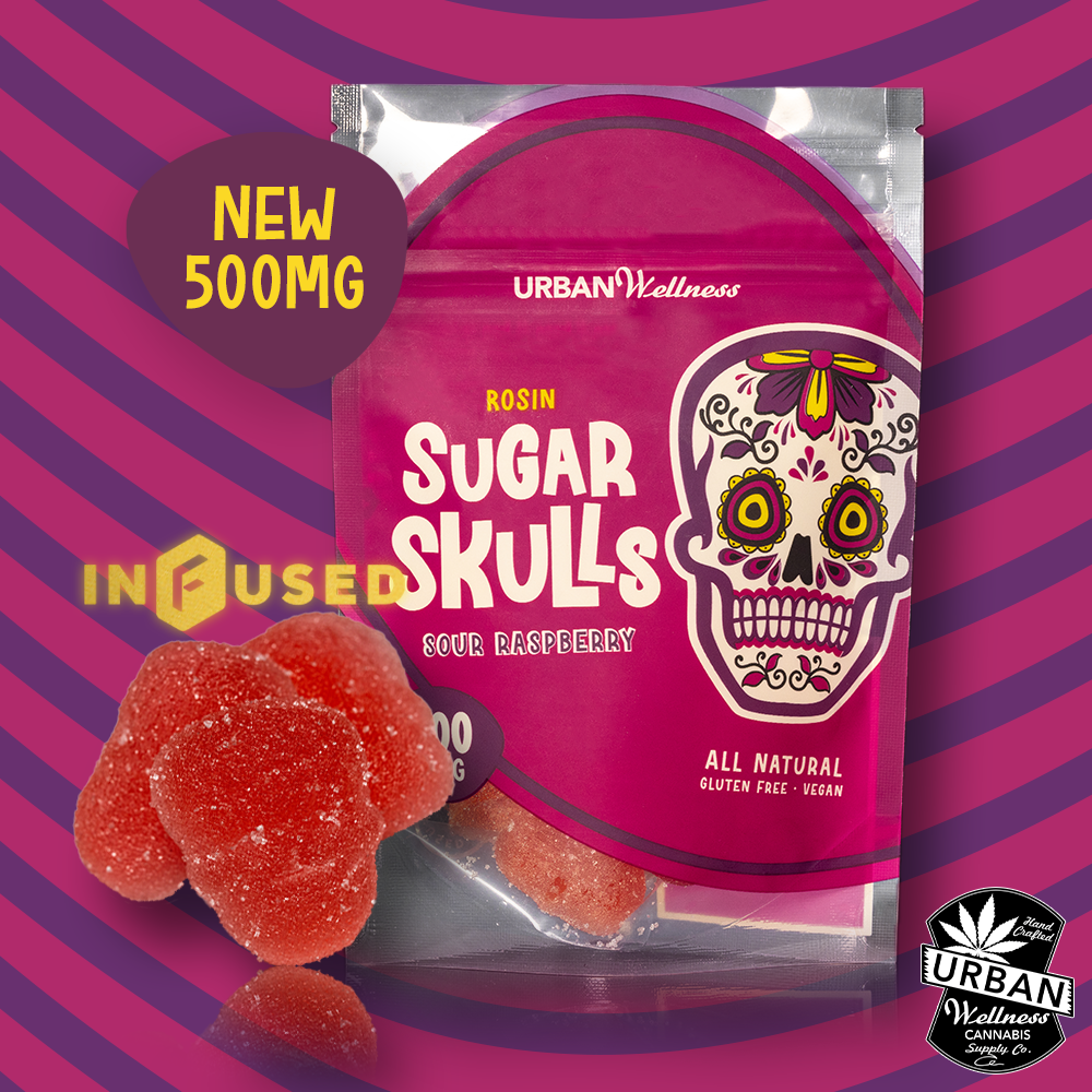 Rosin Sugar Skull - Sour Raspberry (500mg)