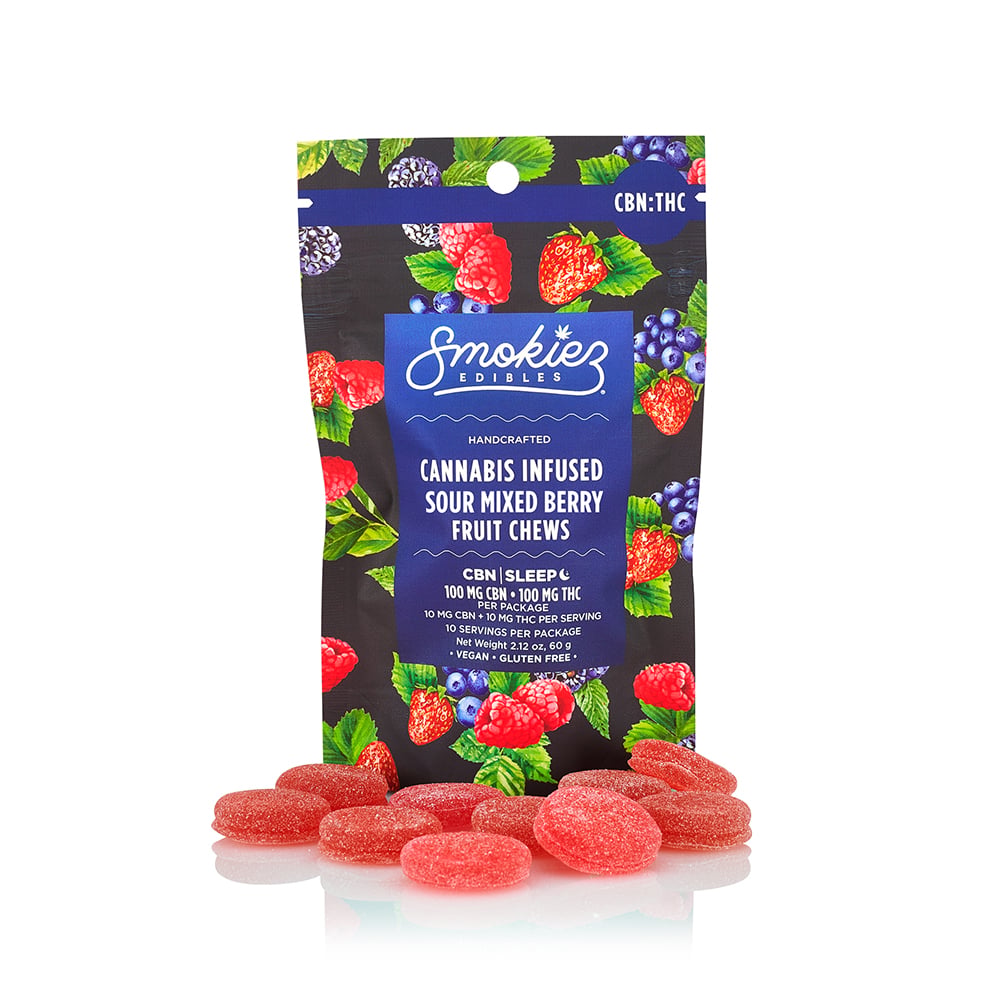 1:1 Sour Mixed Berry [10pk] (100mg CBN/100mg THC)