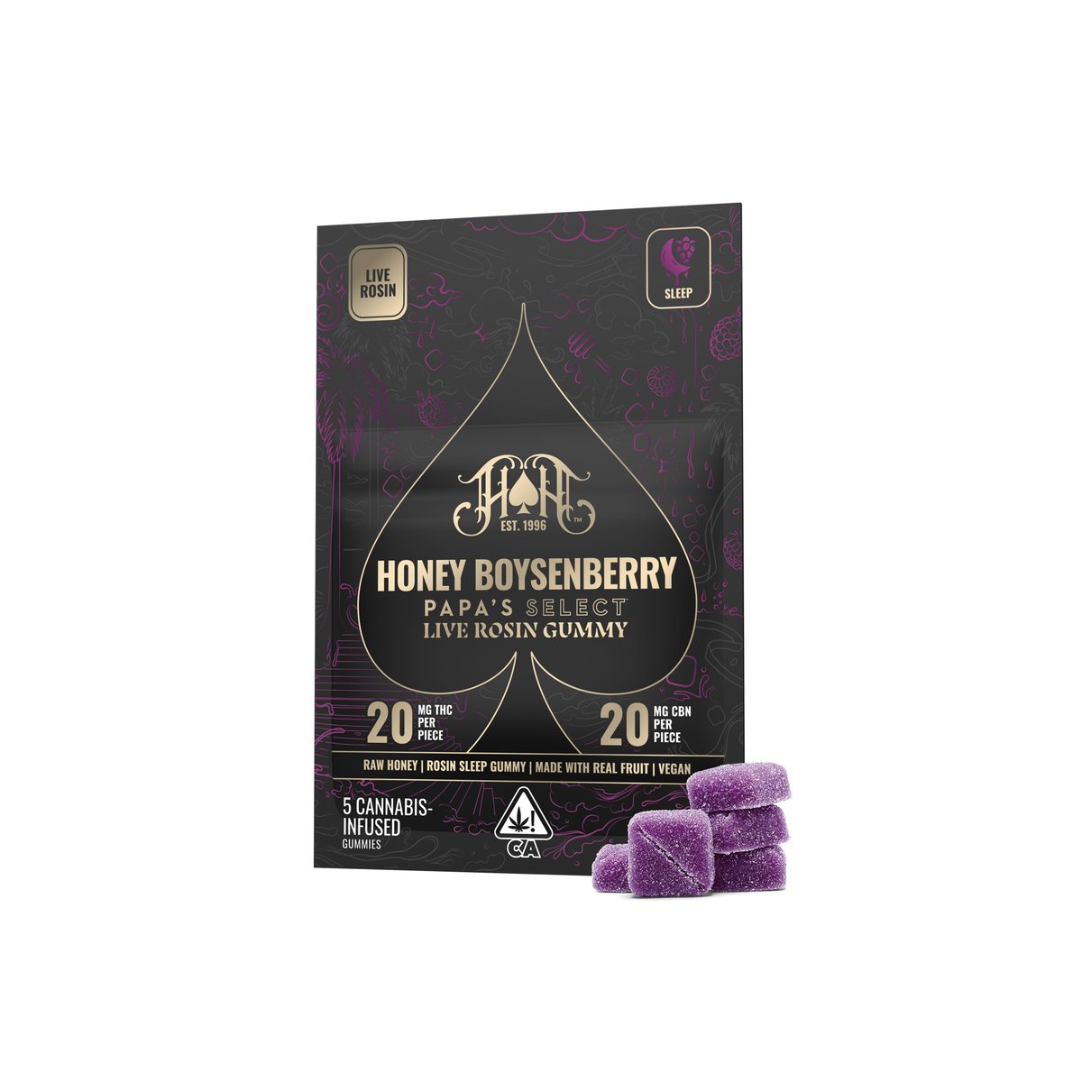 Honey Boysenberry [5pk] (100mg THC/100mg CBN)