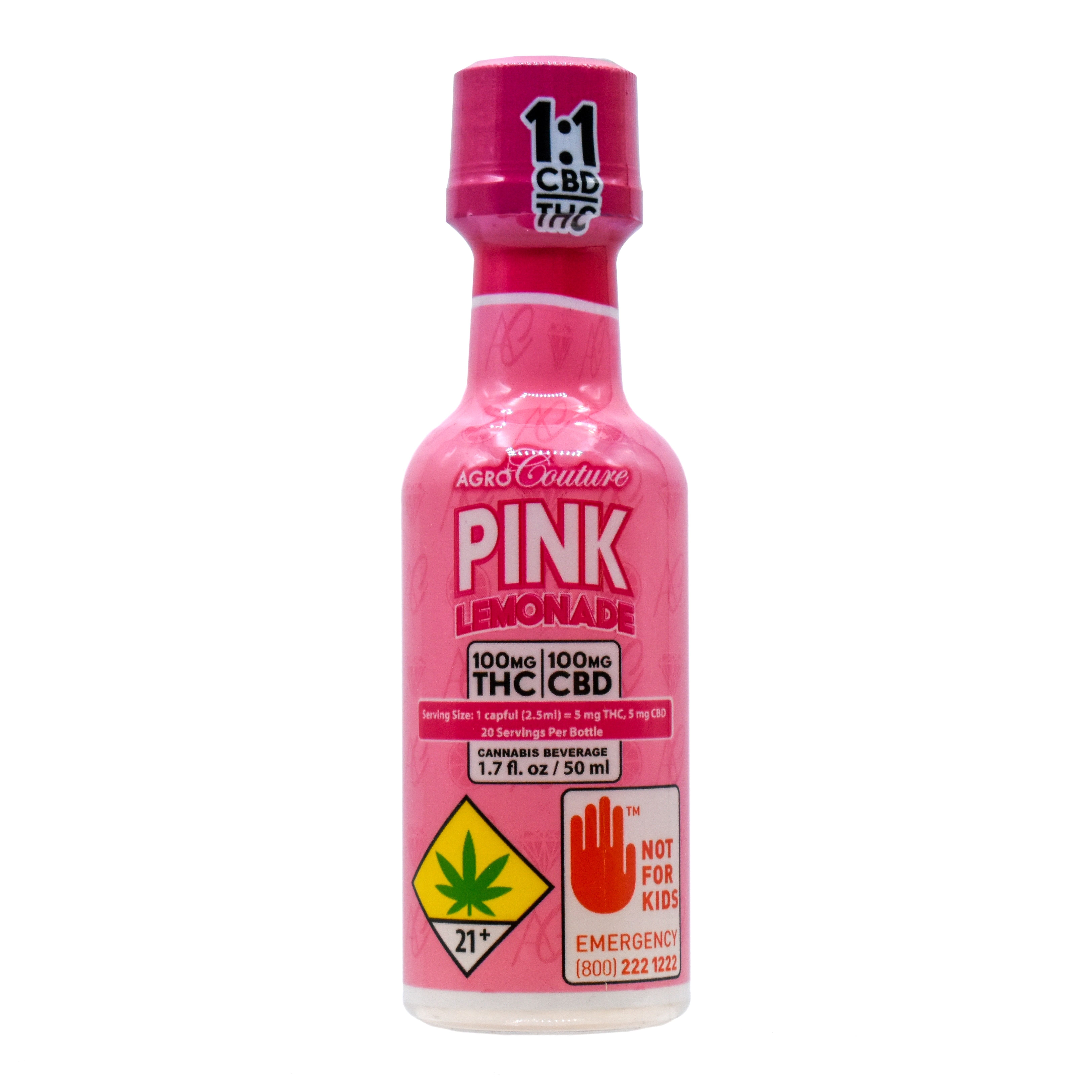 1:1 Pink Lemonade [1.7 fl. oz] (100mg CBD/100mg THC)